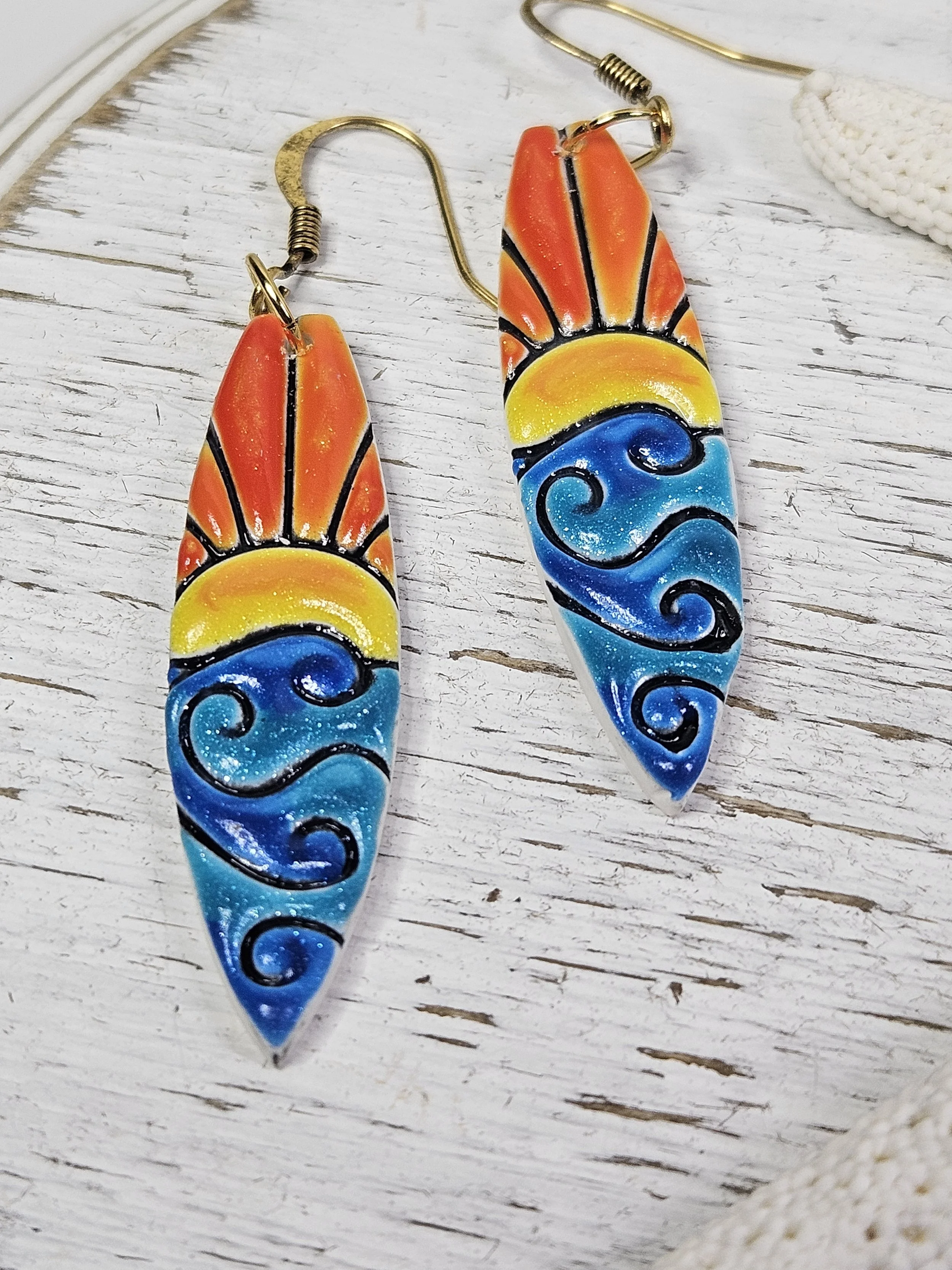 Sunset Surfboard Dangles