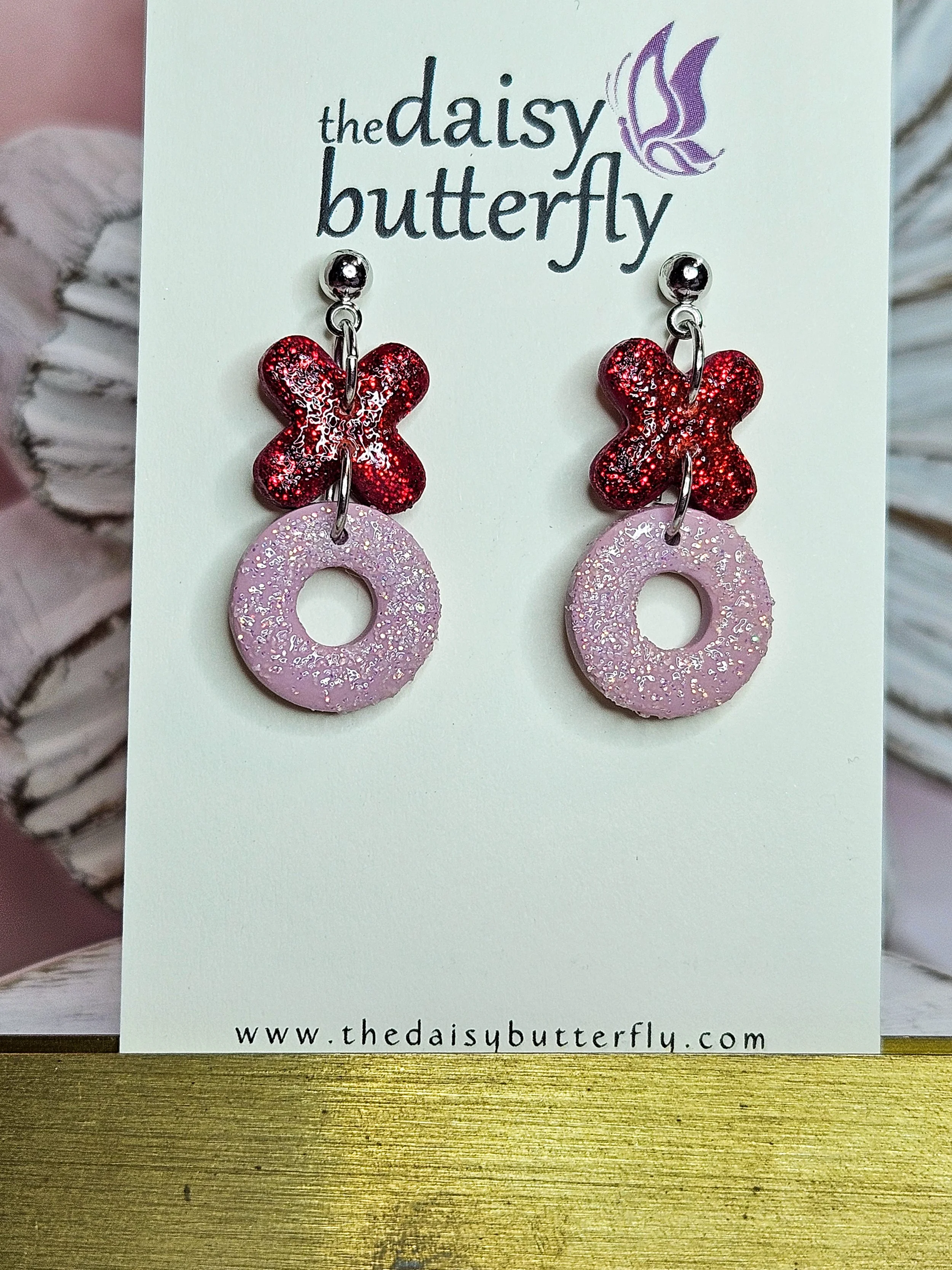 Glitter XO Dangles