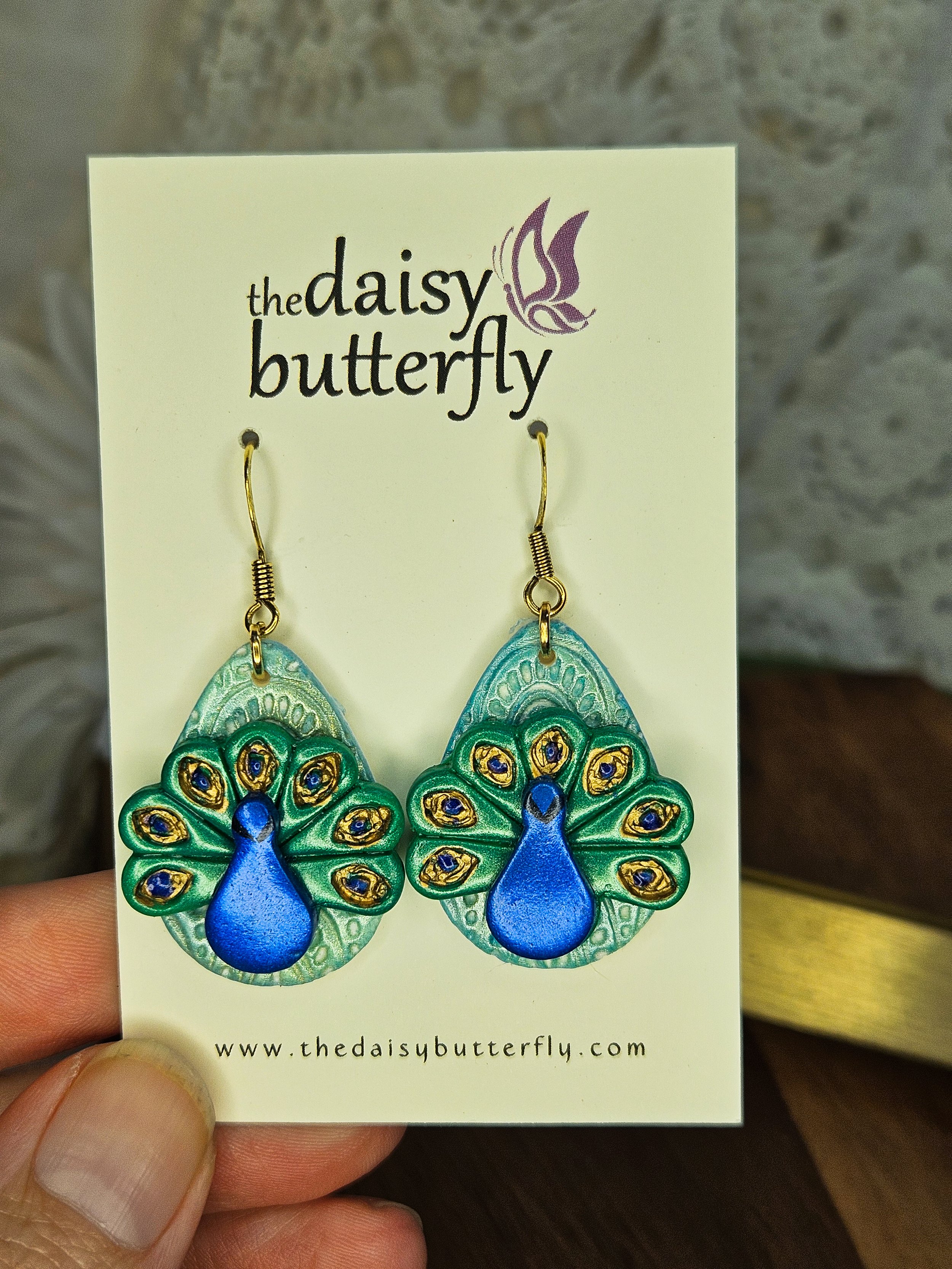 Proud Peacock Earrings