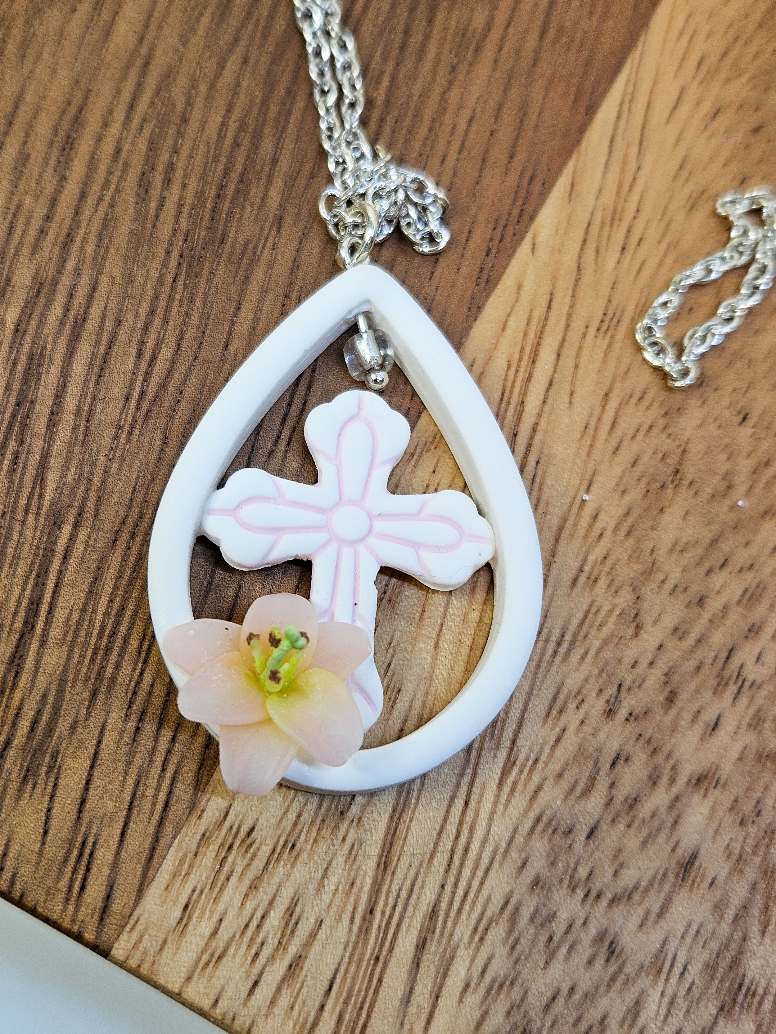 Easter Cross Necklace