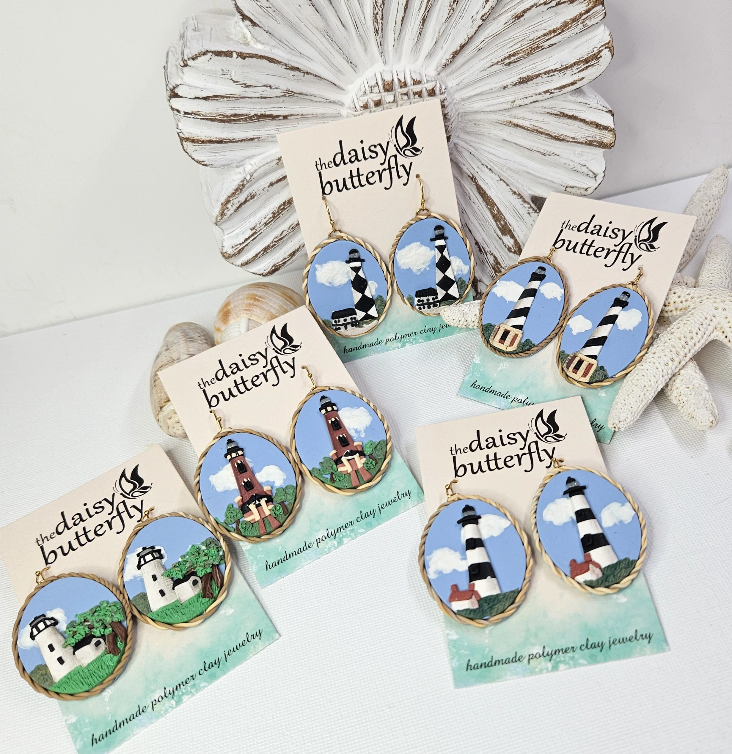 Handmade North Carolina Lighthouse Collection 1 - Landscape Details