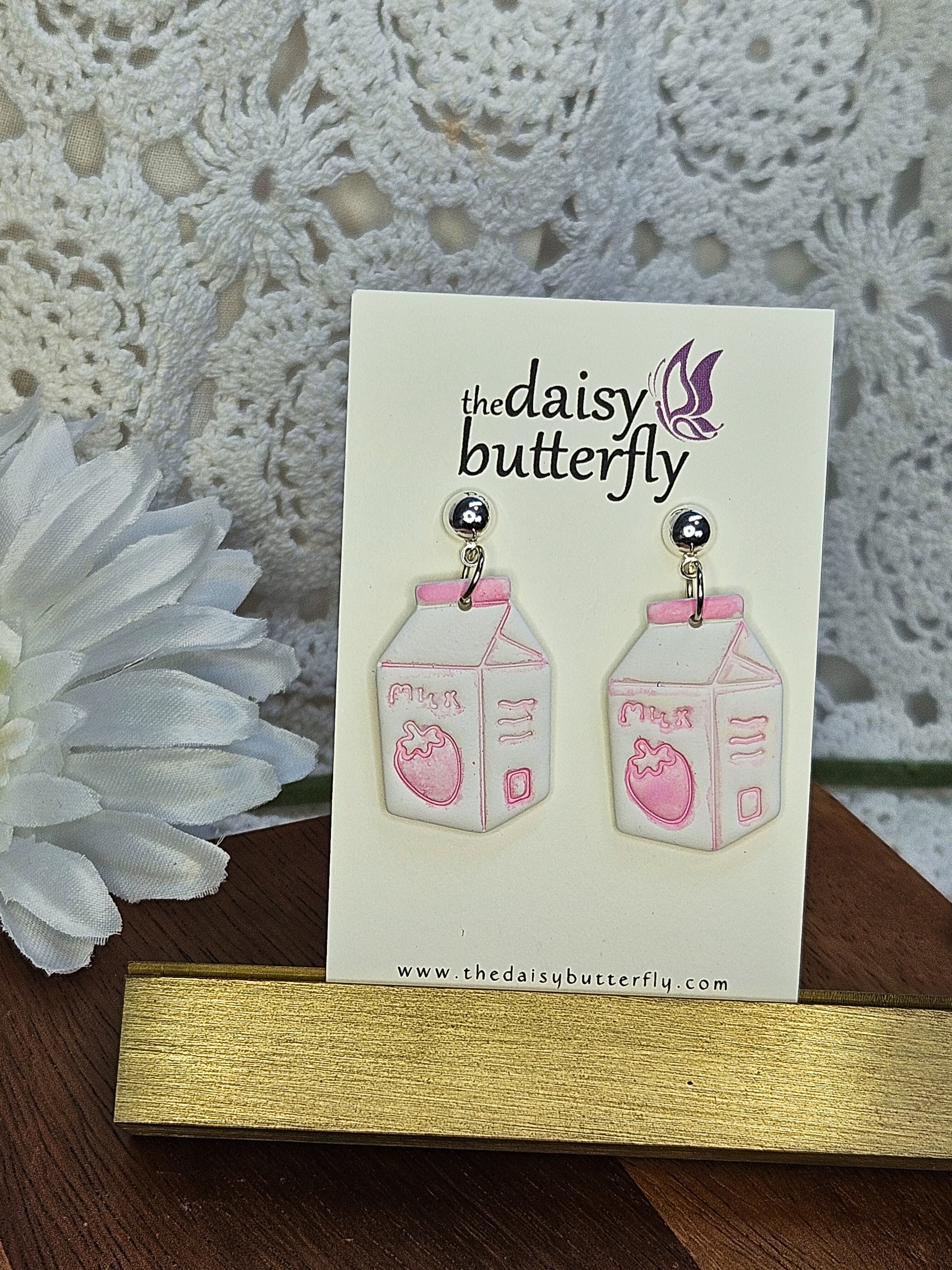 Strawberry Milk Earrings