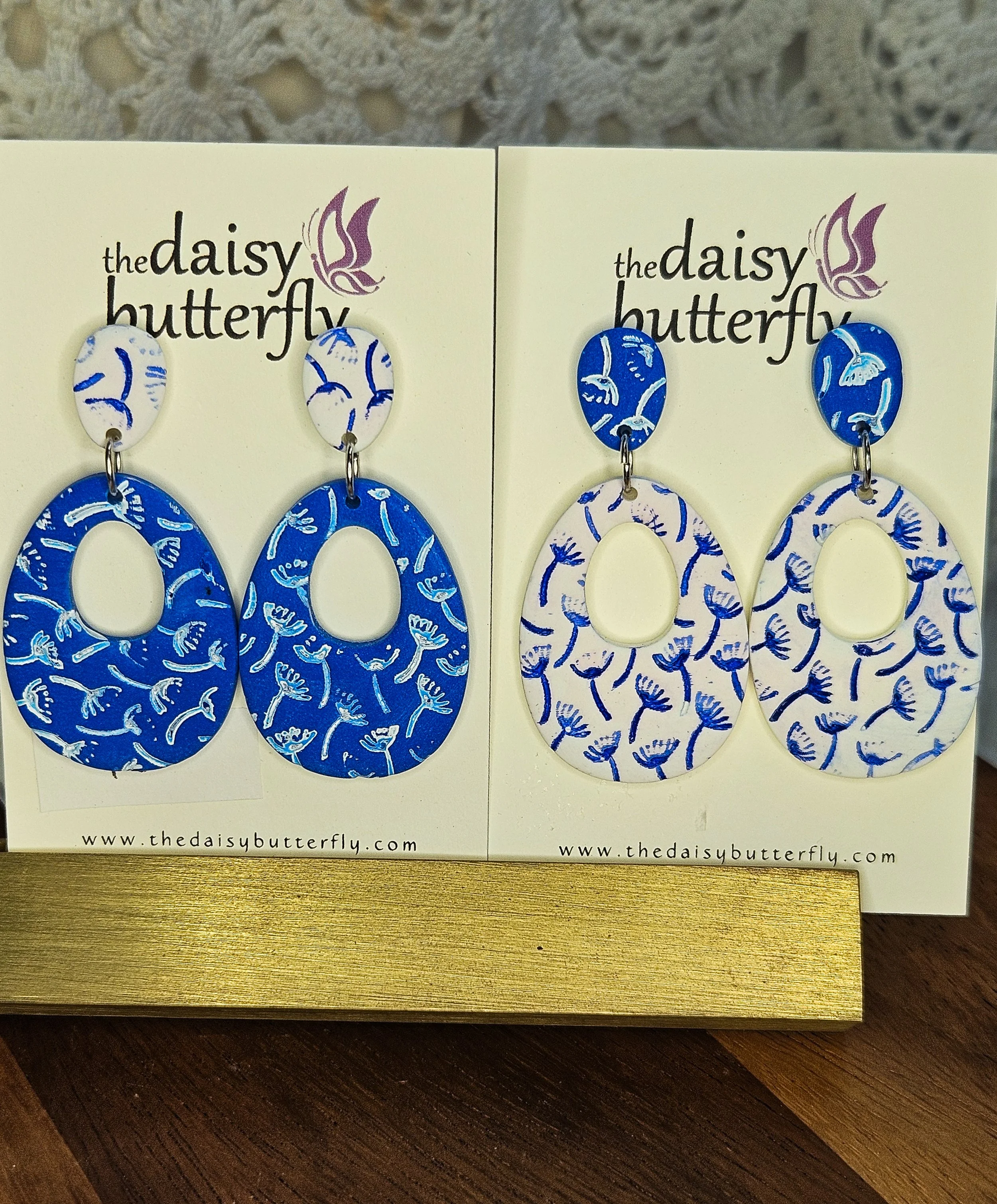 Bold Dandelion Earrings - Square & Oval Shapes