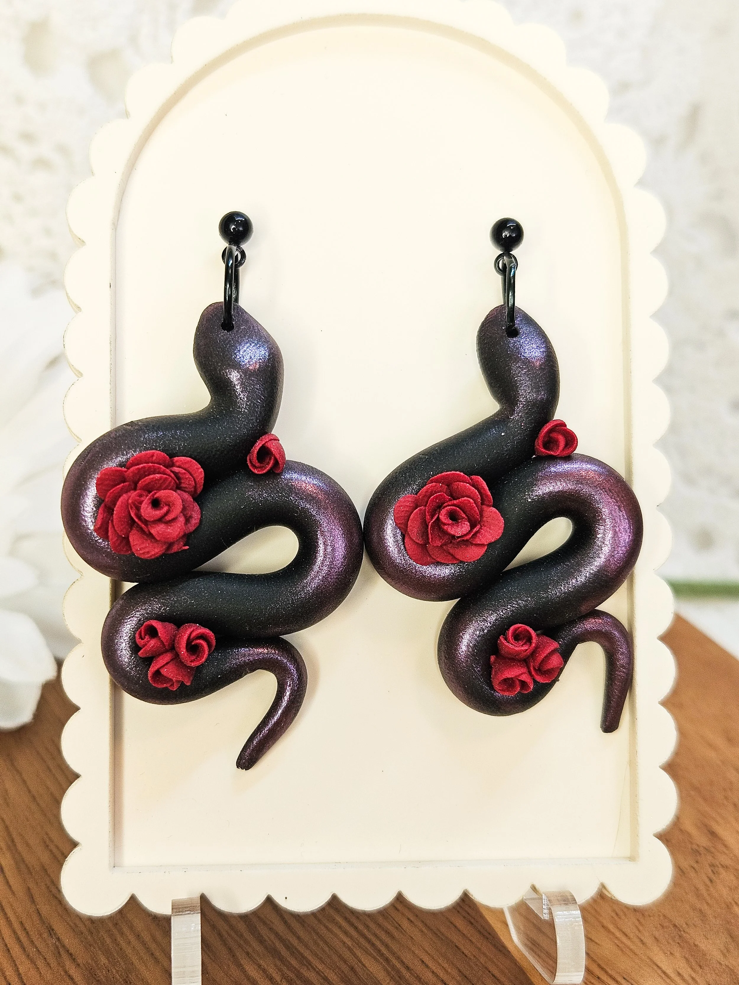 Snakes & Roses Earrings