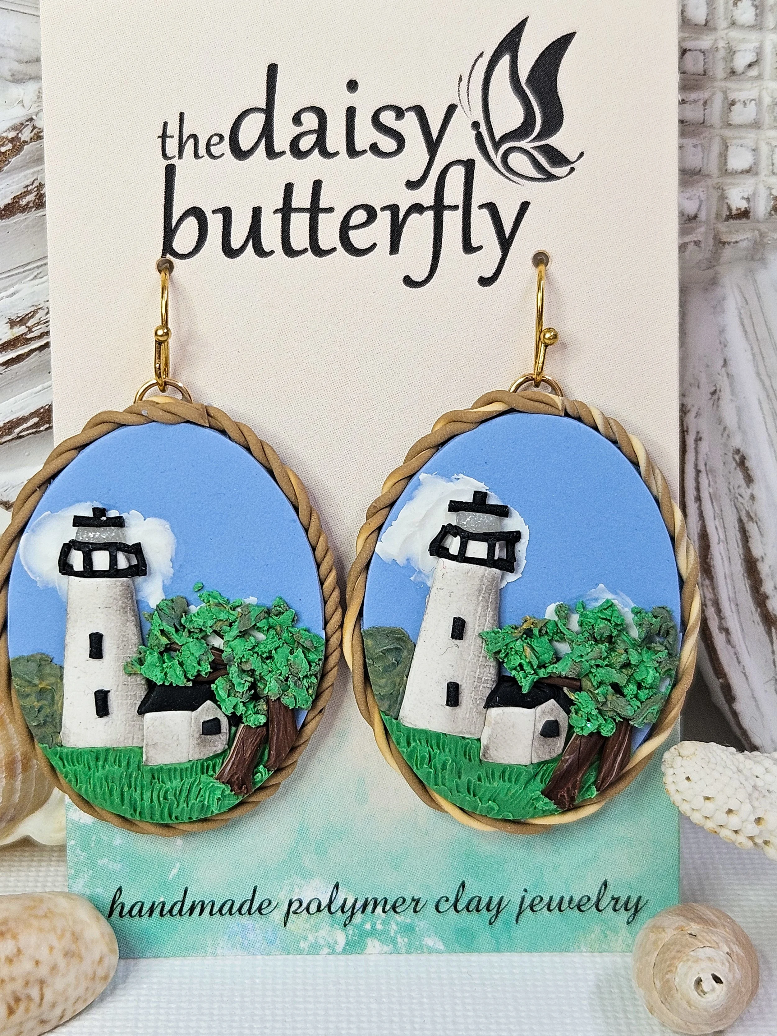 Handmade North Carolina Lighthouse Collection 1 - Landscape Details
