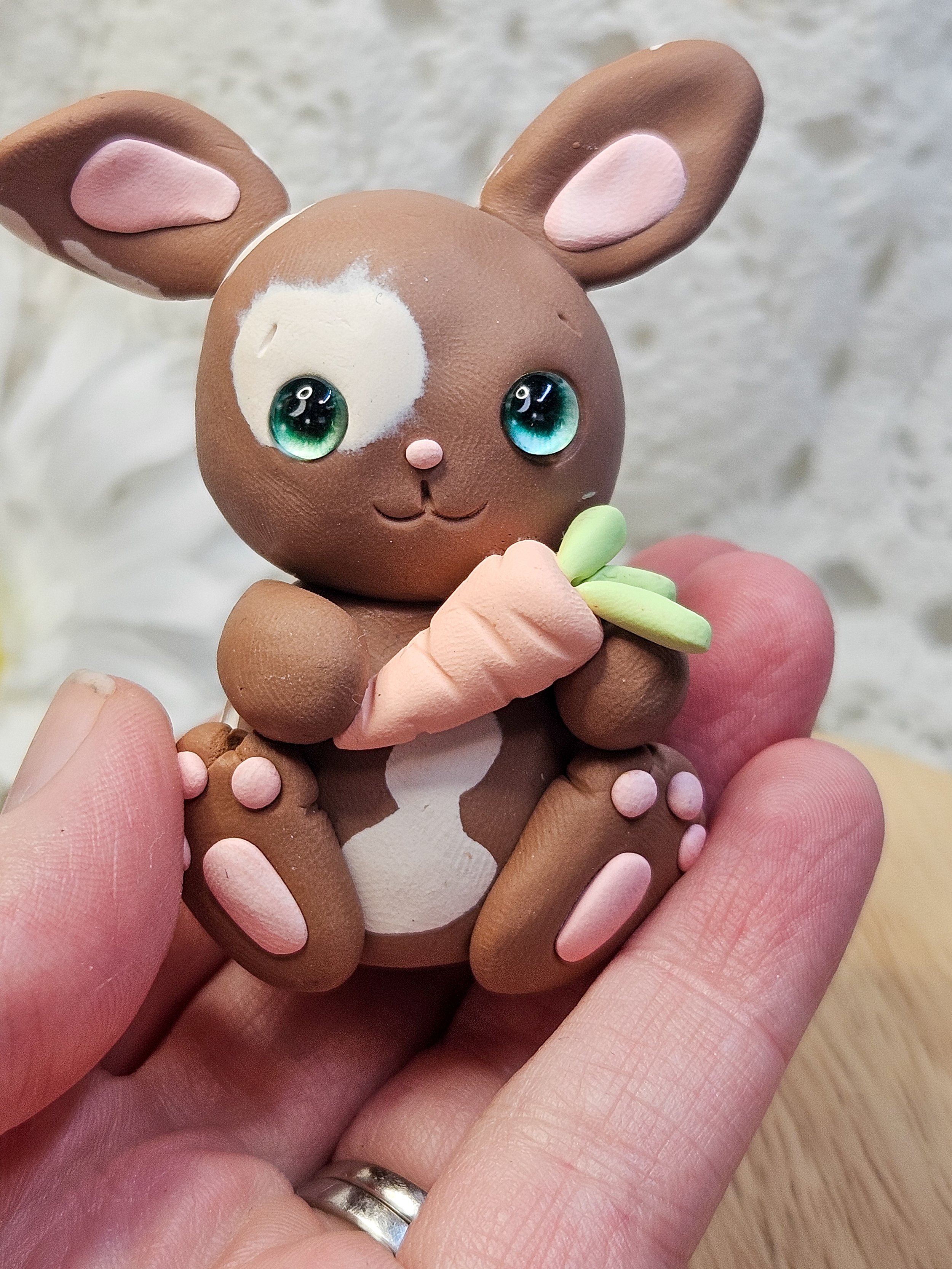 Spotty Bunny with Carrot