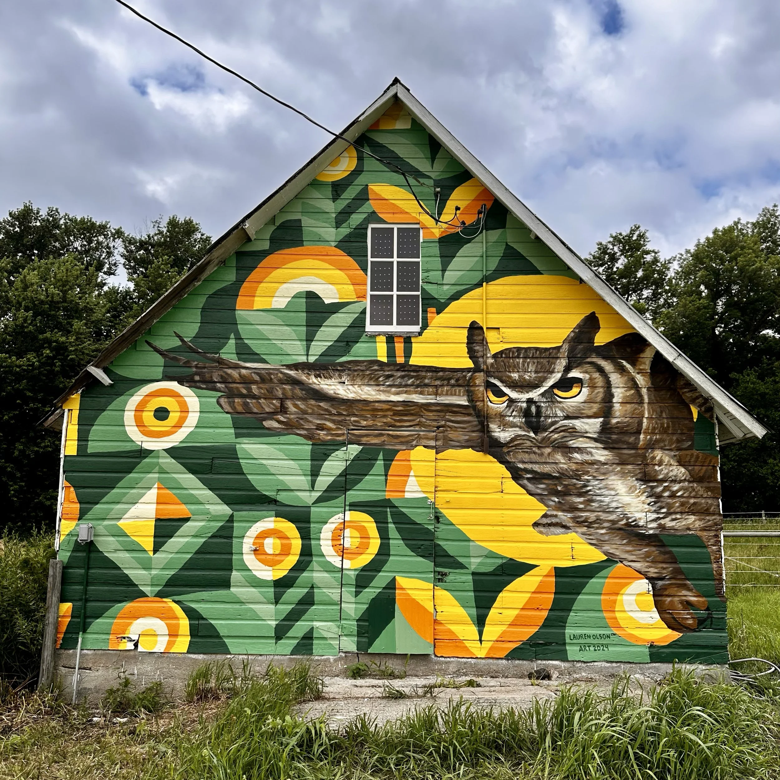 Chicken Coop Studio mural by Lauren Olson.