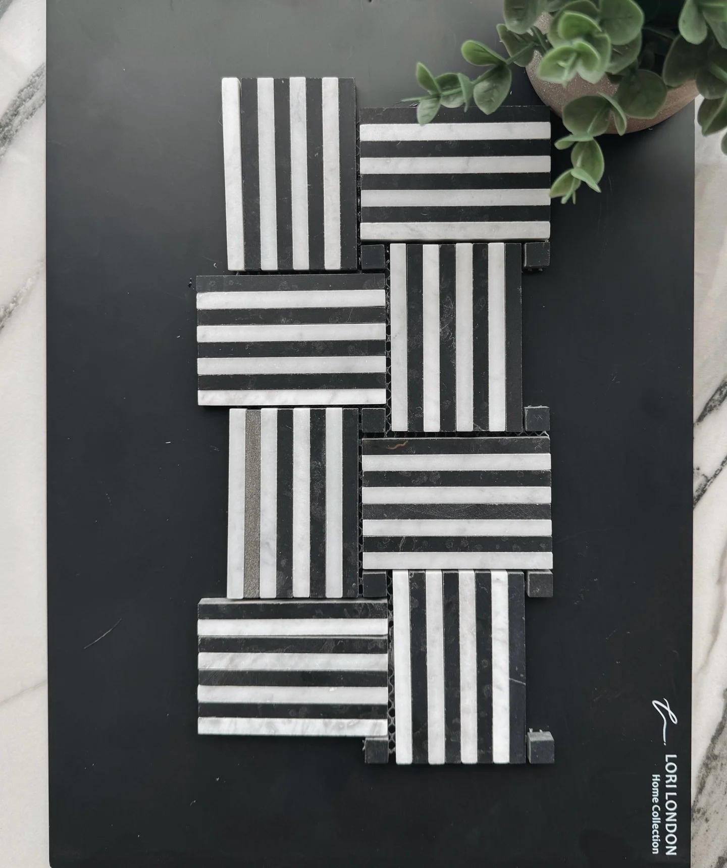 A tile moment that deserves its own spotlight.
Bold stripes, classic contrast, and just the right amount of drama.

Who&rsquo;s ready to see this in a future Home.Co project? 👀