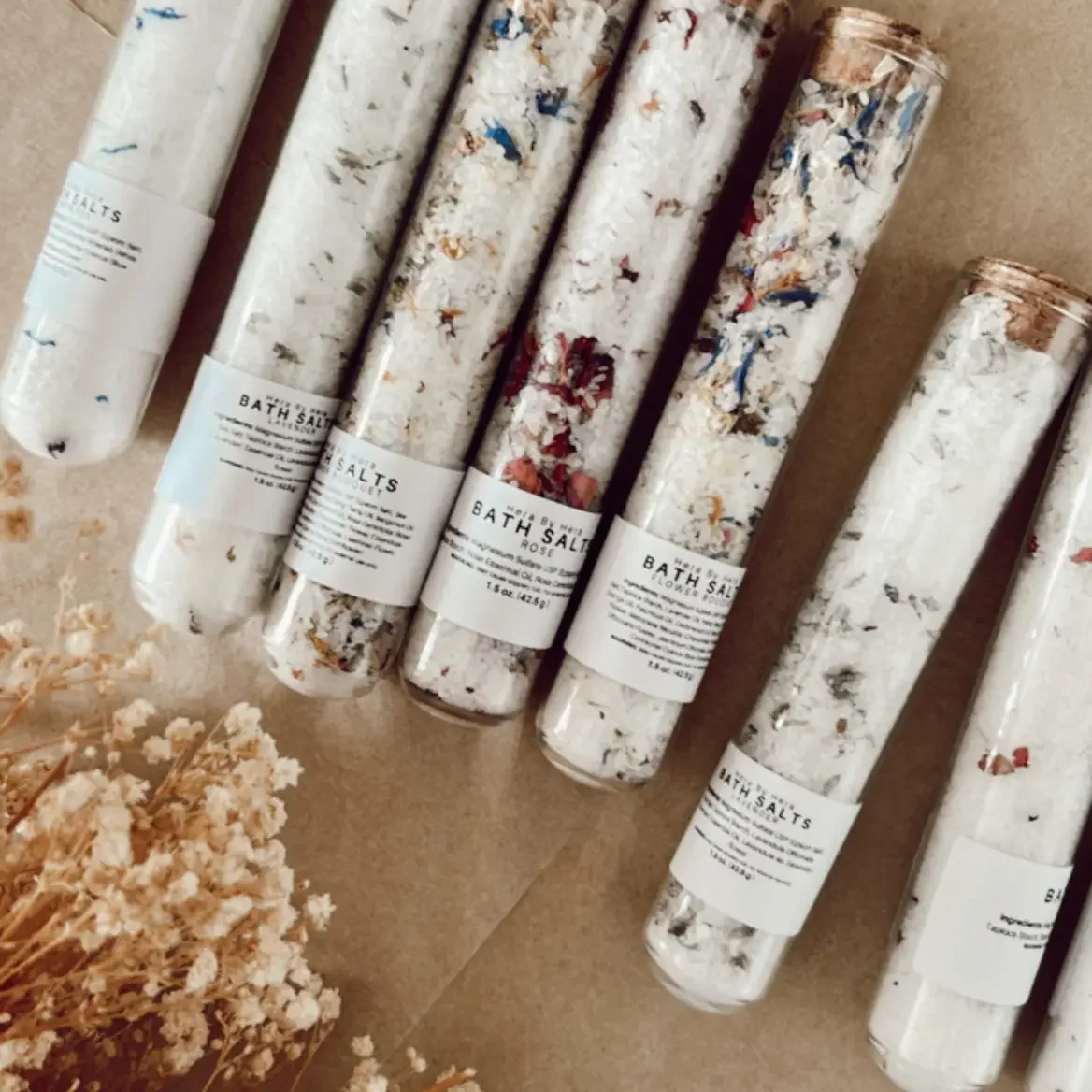 Floral Bath Salt Soak in Test Tubes.webp