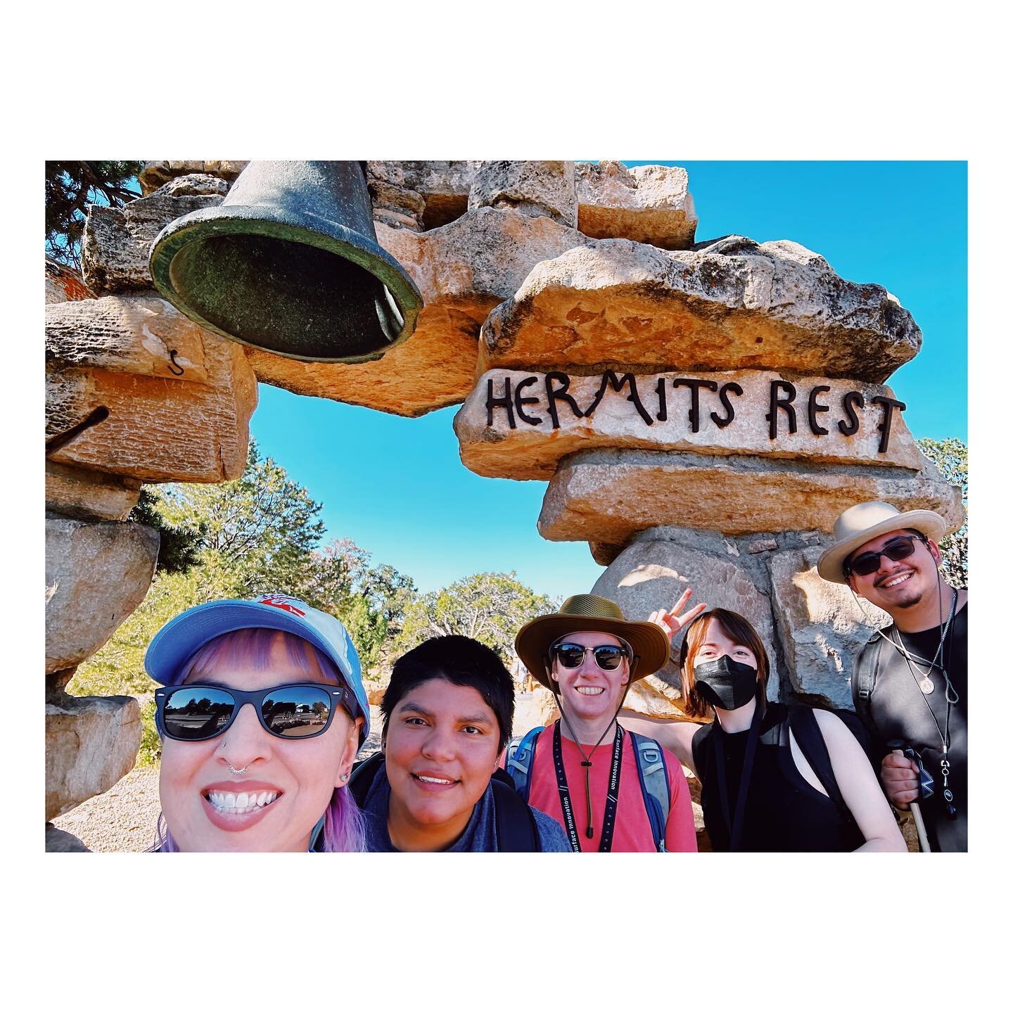 A few snapshots from hike day: a few of us decided to try Hermit&rsquo;s Rest to see some fossils in the Kaibab Limestone; also stopped at Powell Point and got a good look at the basement rocks. 
.
.
.
.
.
#grandcanyon #hrandcanyonnationalpark #hermi