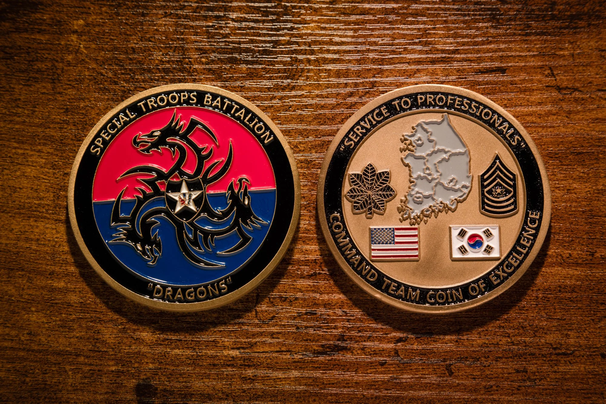 Special Troops Battalion “Dragons” Command Coin
