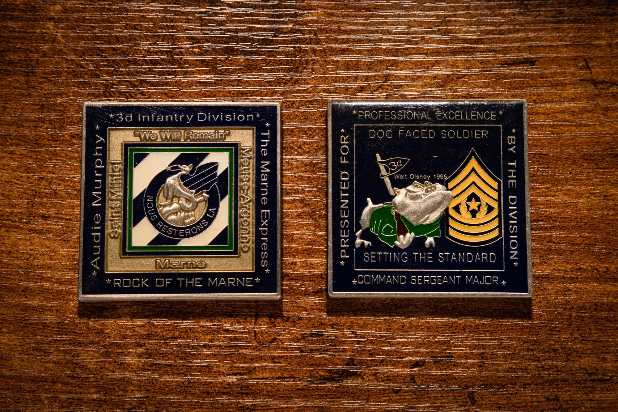 Third Infantry Division Command Sergeant Major Challenge Coin