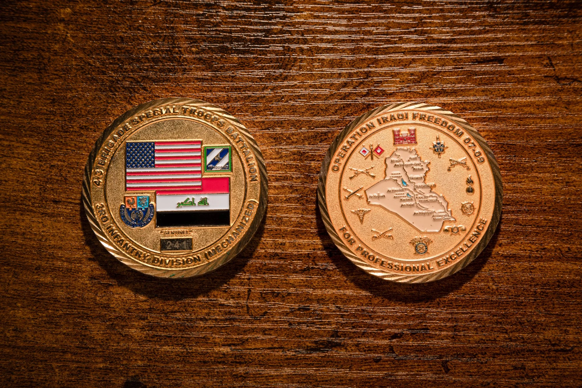 4-3 BSTB Battalion Coin from Iraq
