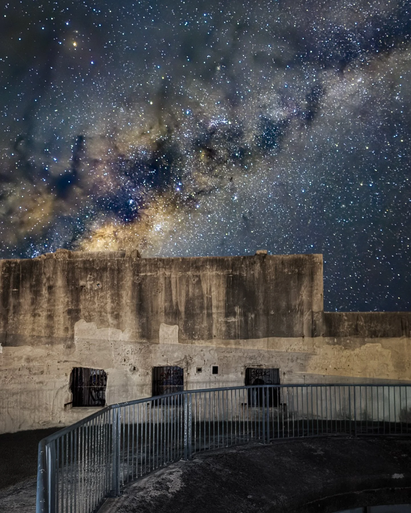 Night sky photograph, cover for Milky Way