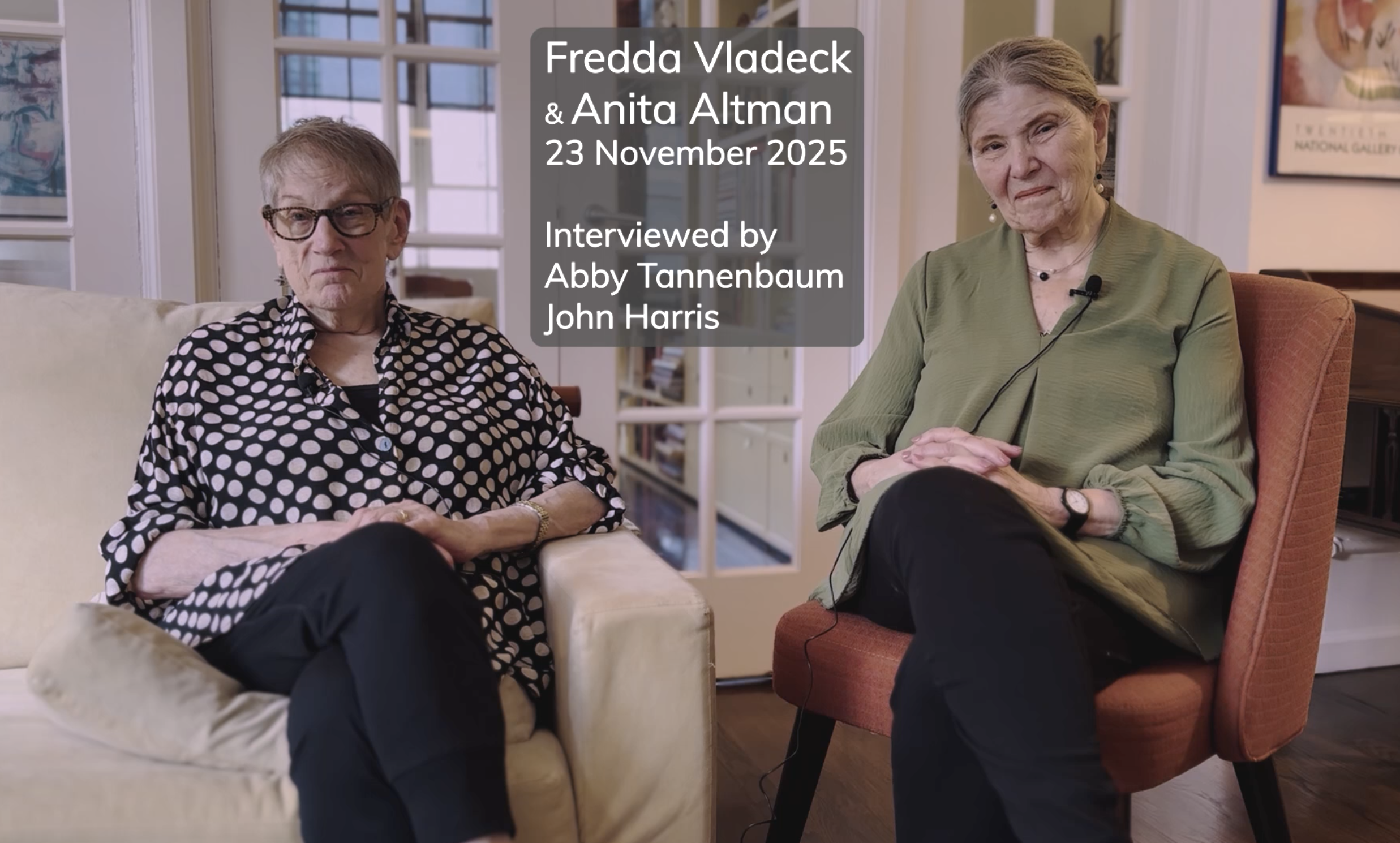 Fredda Vladeck and Anita Altman Interview (2025) 