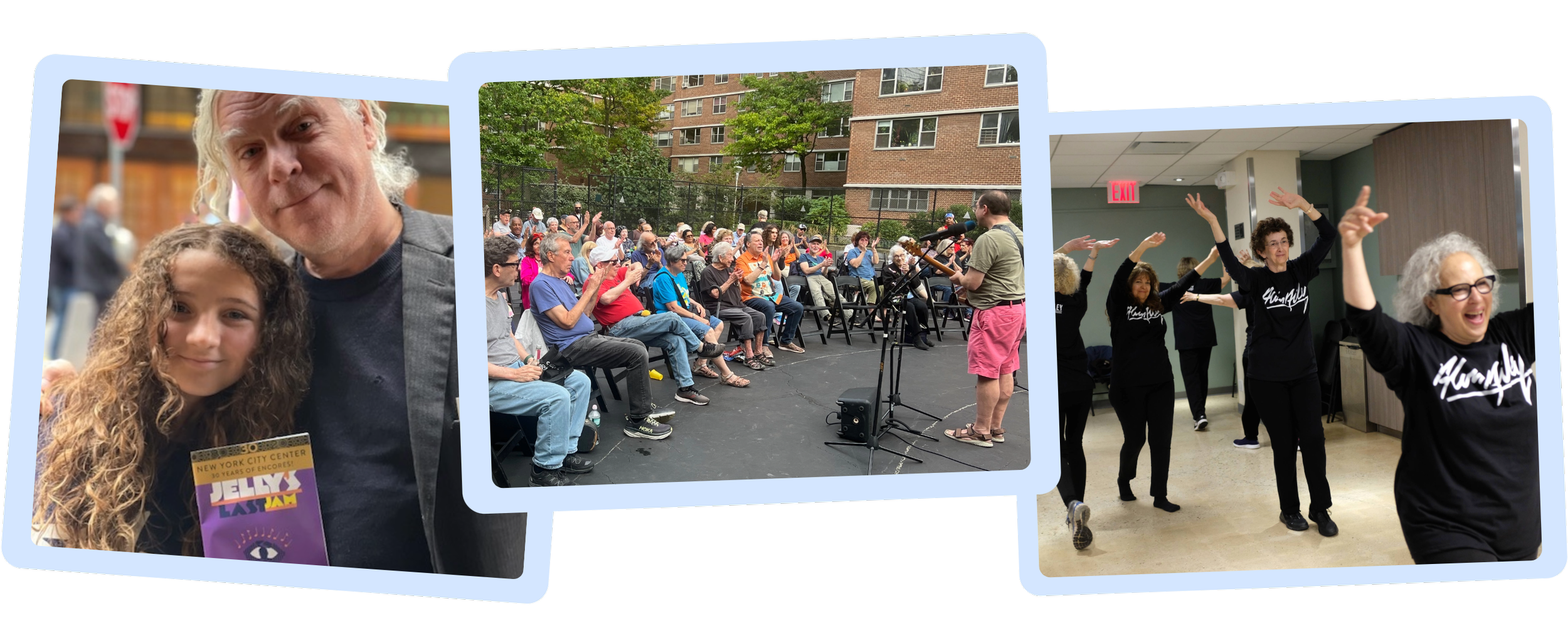 Left: Feist Family Theater Program • Middle: Penn South Music Club • Right: PSPS Alvin Ailey Dance Program