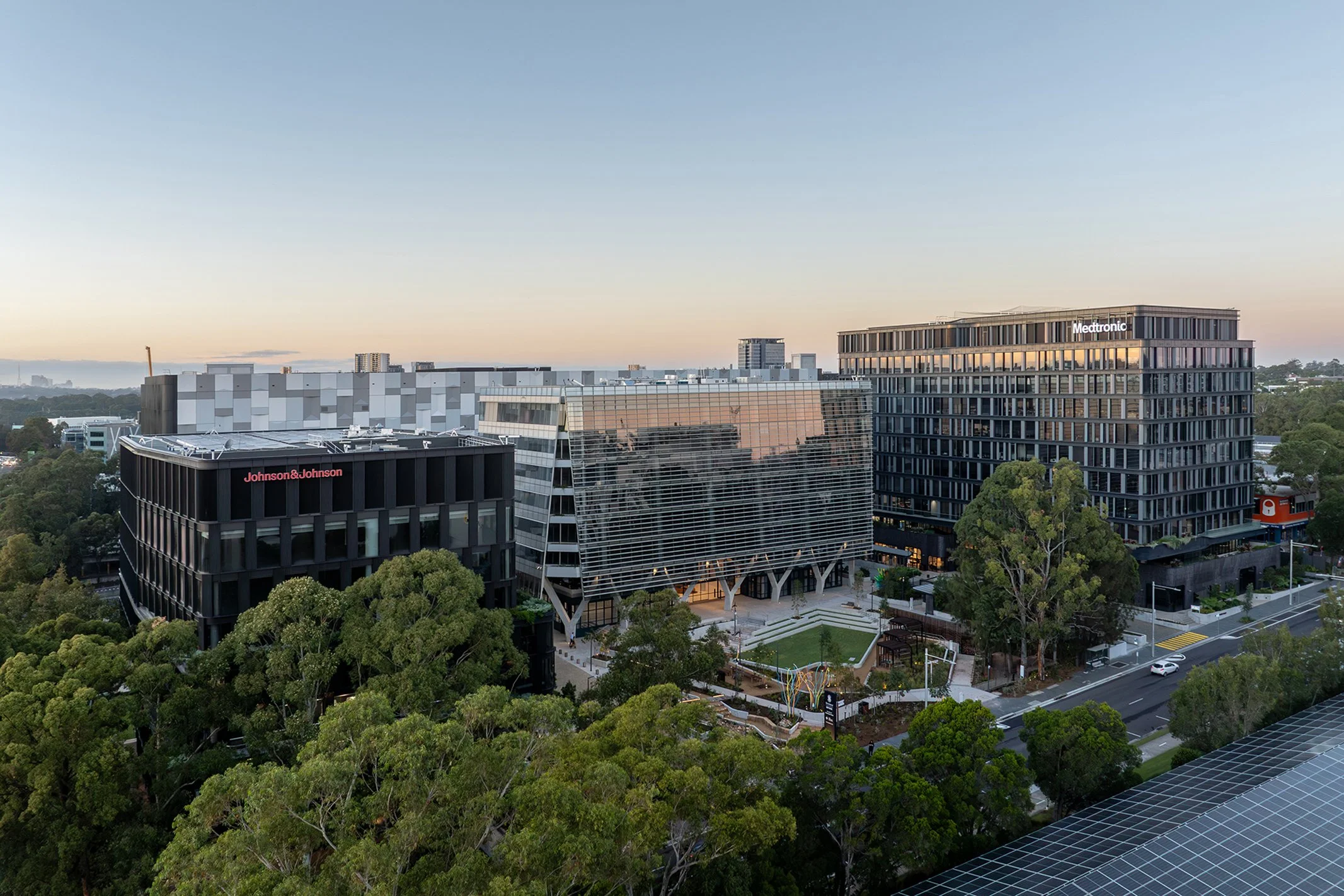 Drone photography of MPark by 3XN and CHOI