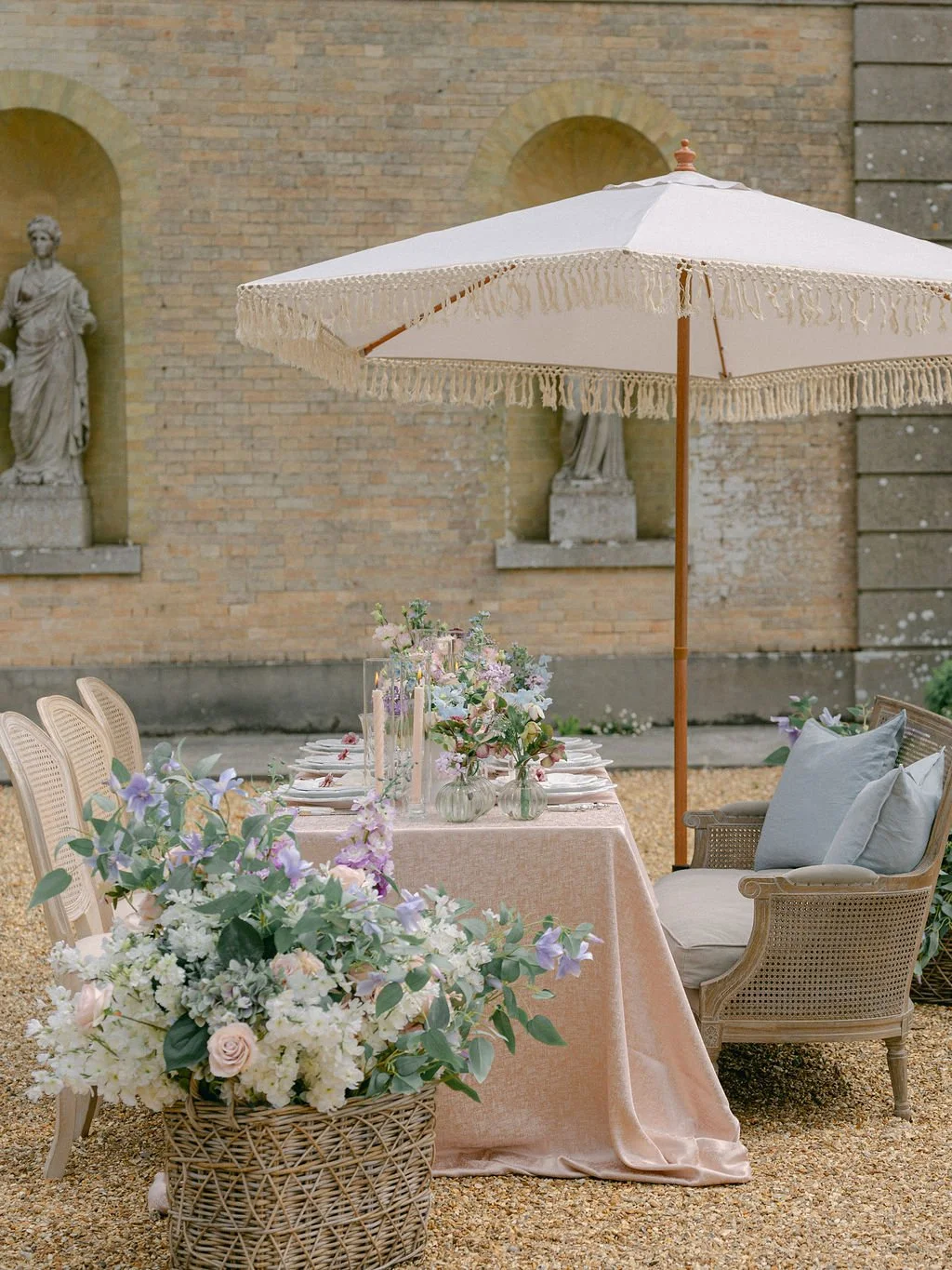 A Serene English Garden Wedding at Somerley House