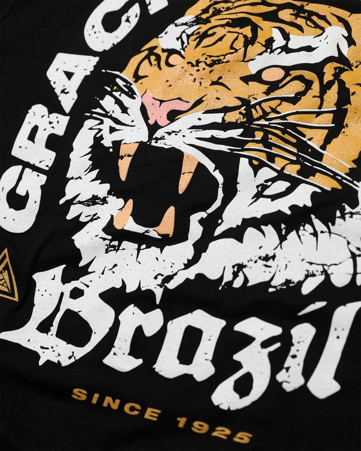 Tiger tee design for Gracie Jiu-Jitsu