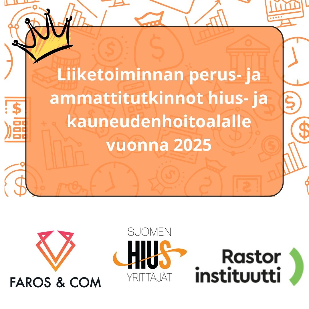 Haluaisitko vahvistaa omaa liiketoimintaosaamistasi? 💪
Suositut hius- ja kauneudenhoitoalan ammattilaisille suunnatut liiketoiminnan koulutukset käynnistyvät alkuvuodesta 2025.
Liiketoiminnan perustutkinnosta (merkonomi) saat hyvät