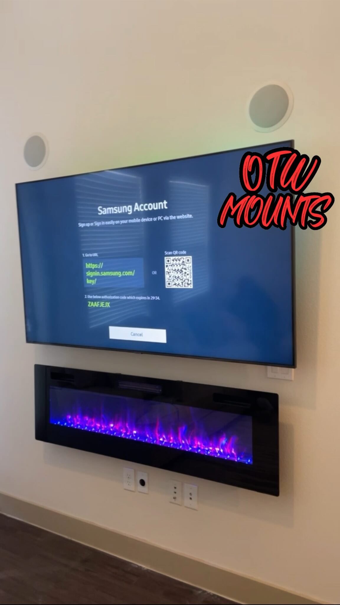 75” on a Full Motion Mount with LED Lights and Fire Place all Wireless✅🧑🏻‍🔧
DM Or Text me For Any Booking Questions
📞: 972-746-9084
📧: kokomounts@gmail.com
💻: www.otwmounts.com
Our Work Is Our Signature ✍🏼
#otwmounts #fyp #tv