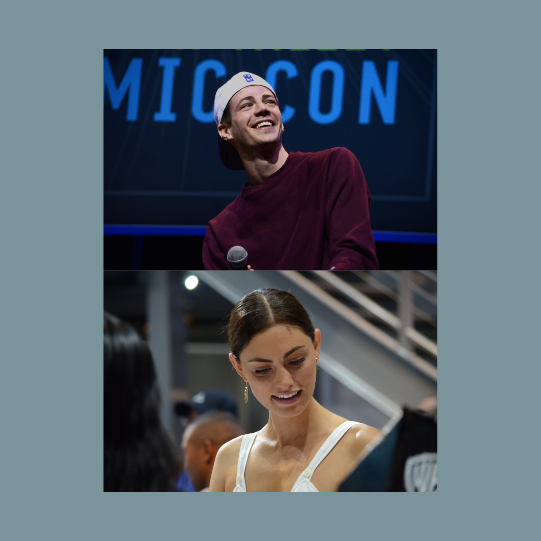 Aria Palma Candid Photography of CW's The Flash Actor Grant Gustin and The Vampire Diaries and Originals Actress Phoebe Tonkin