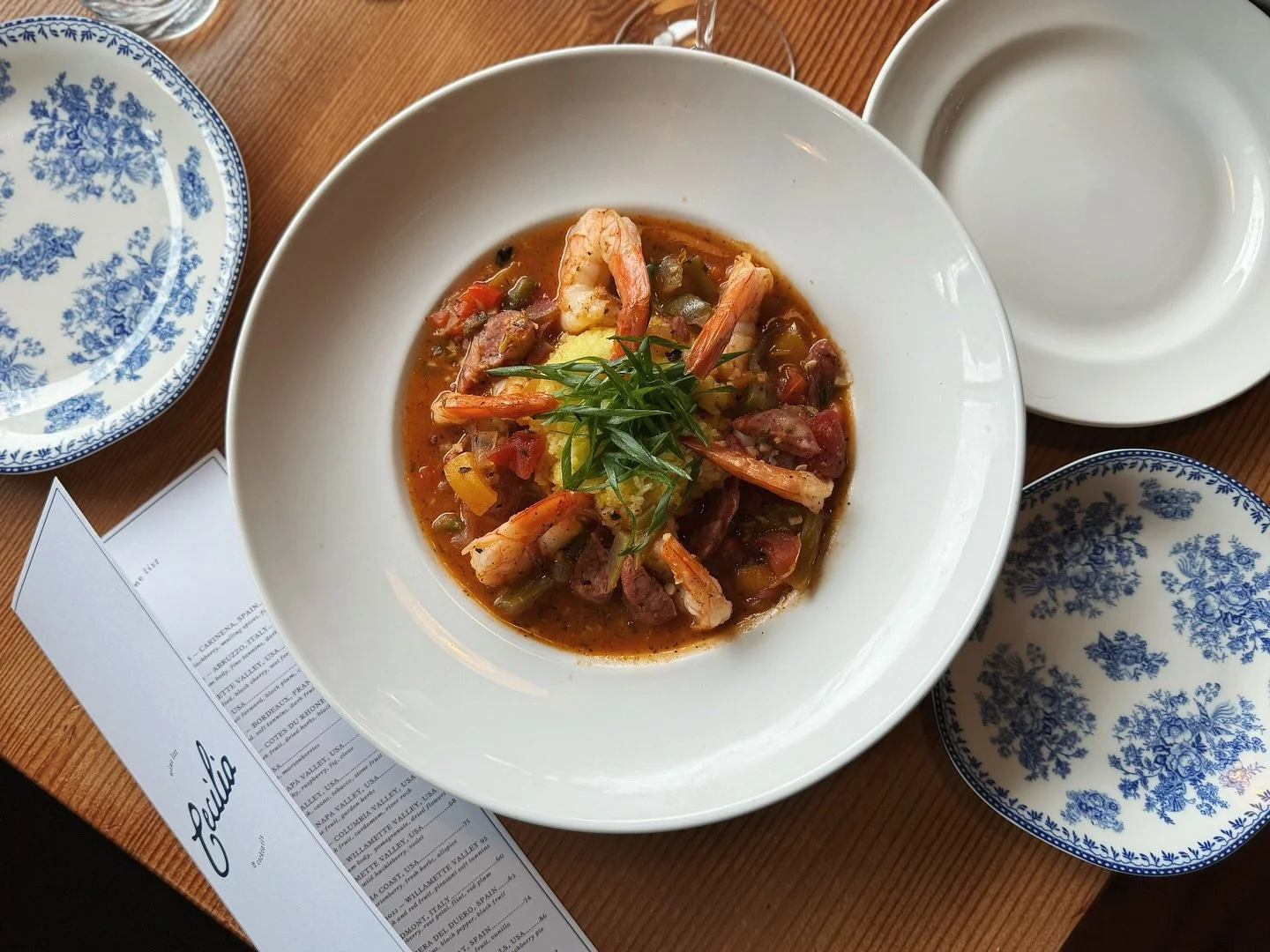 Our chef&rsquo;s jambalaya features fresh seafood daily - octopus, scallops, salmon, halibut, prawns&hellip; never exactly the same but always entirely delicious with just the right amount of heat 🔥