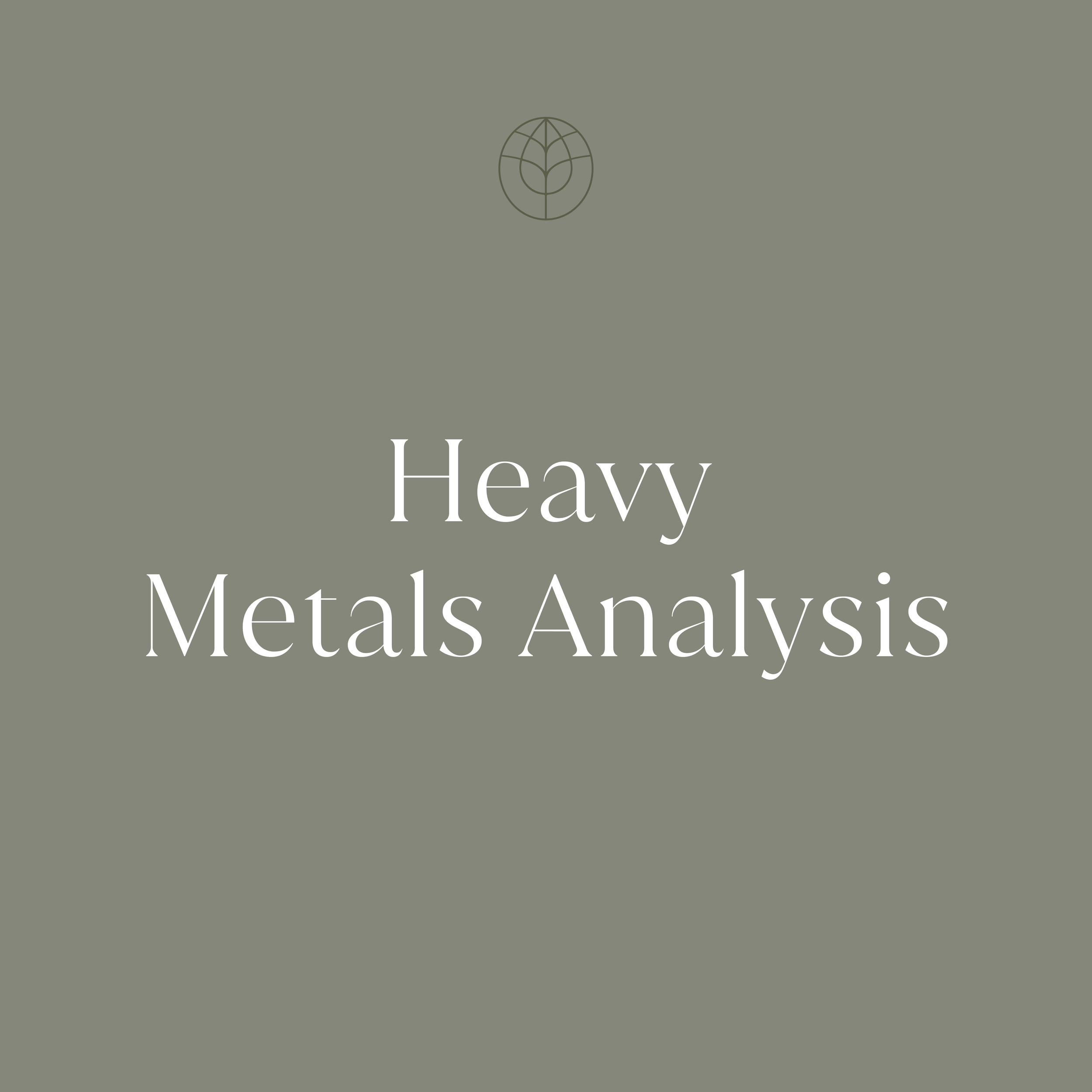 Heavy Metals Analysis