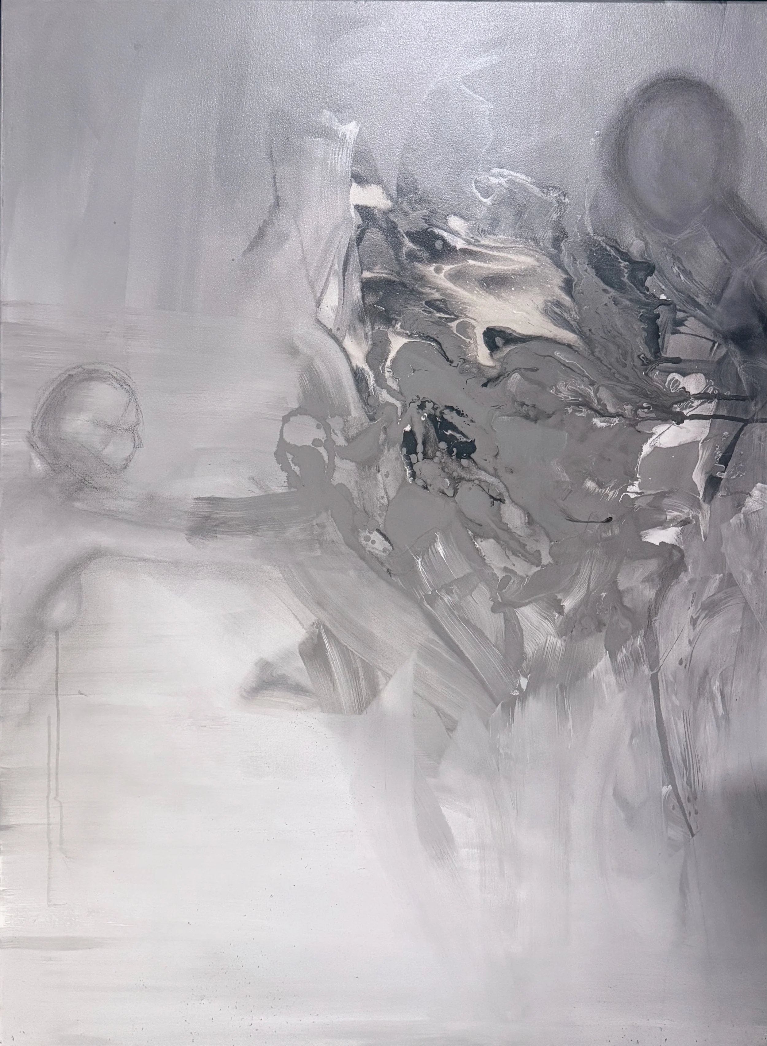 Untitled, 2026
Acrylic, charcoal on linen
137 x 102 cm