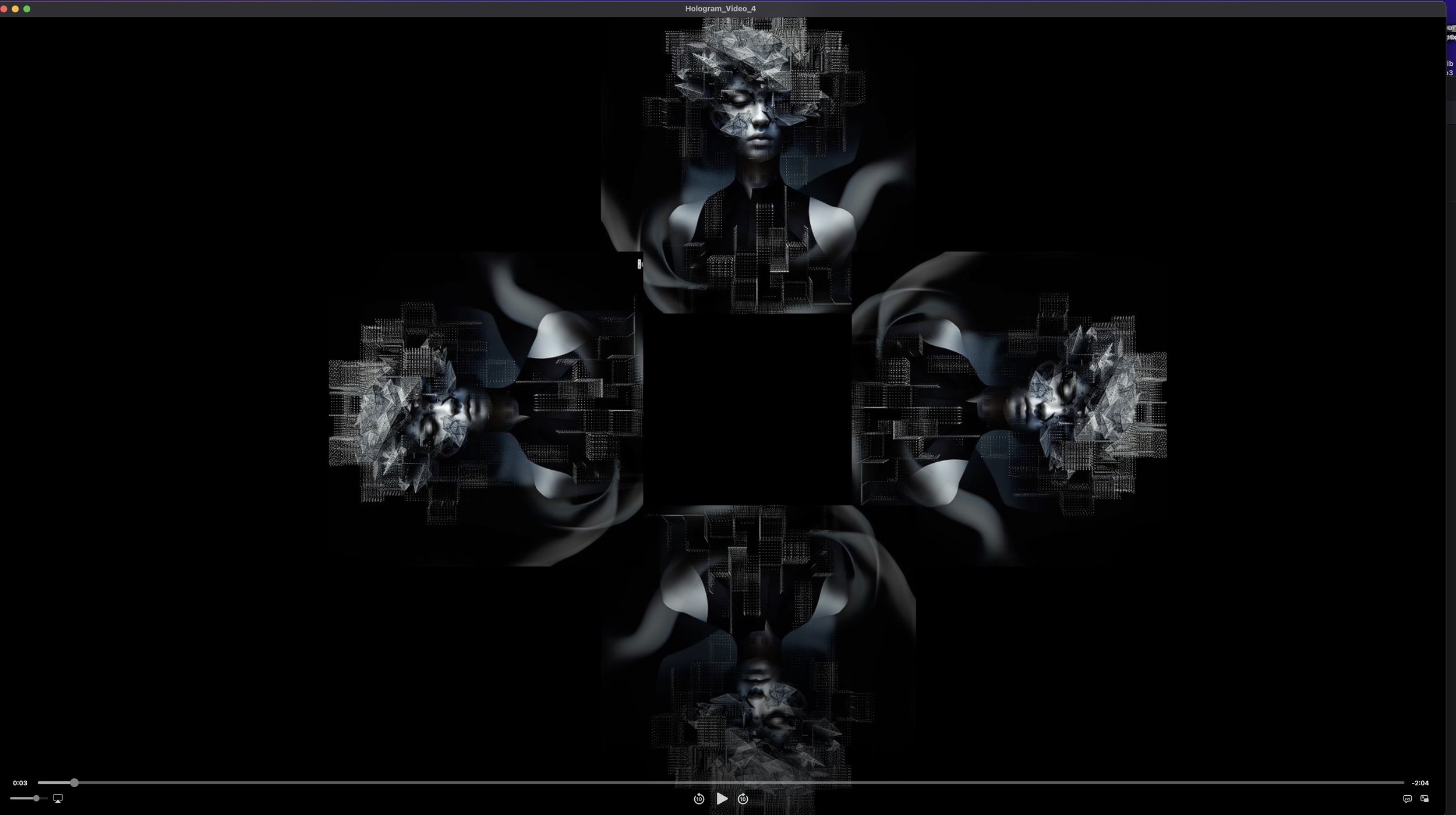 Four-part video