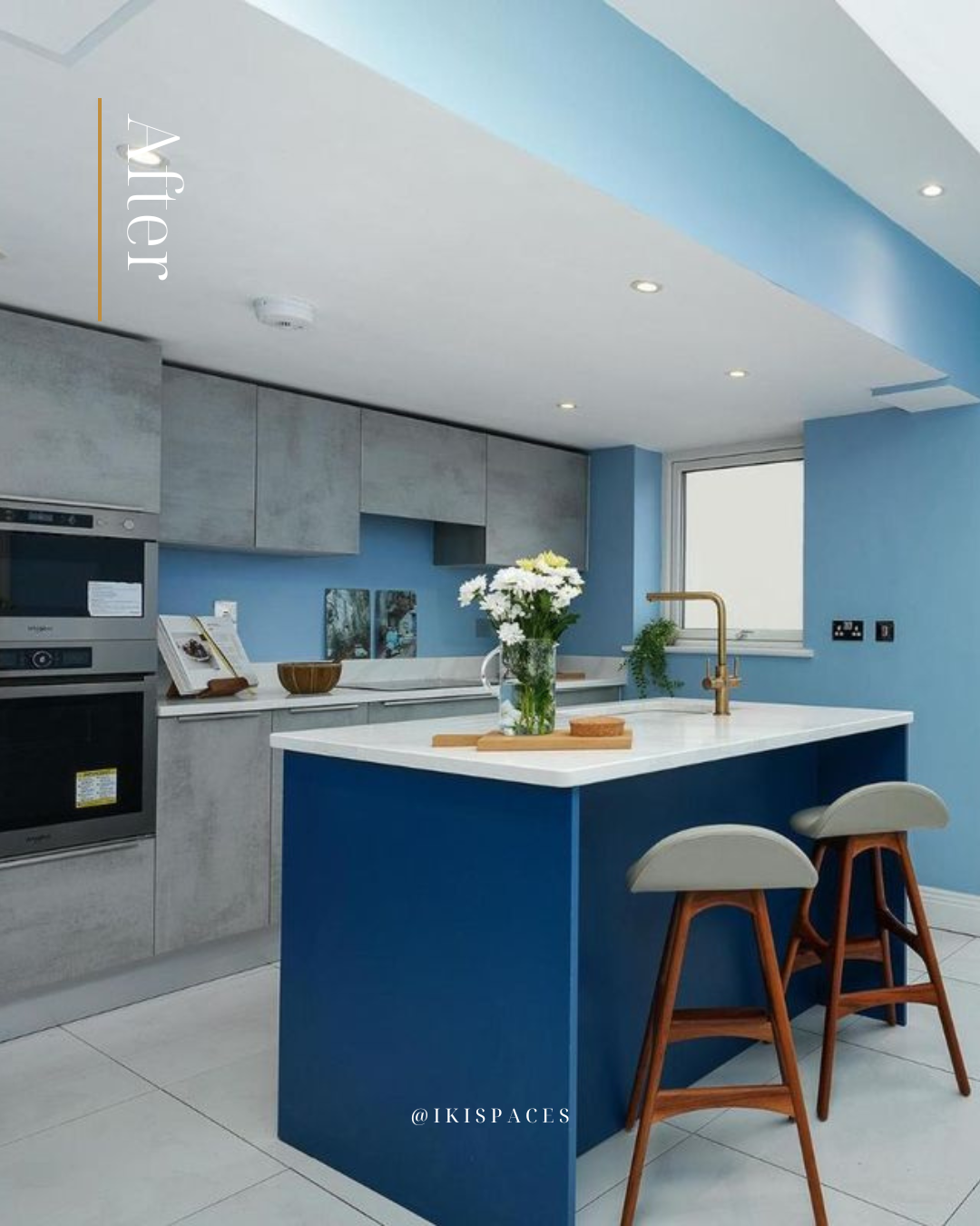 After home staging of an occupied kitchen, showing optimised layout, styling and improved flow in a Dublin residential property.