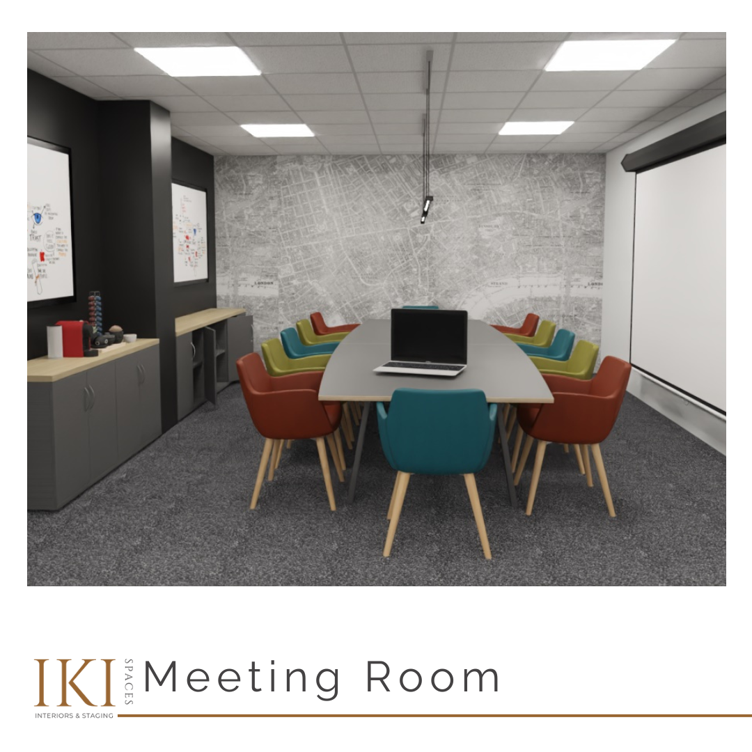 3D office interior visualisation focused on functionality and wellbeing – IKI Spaces