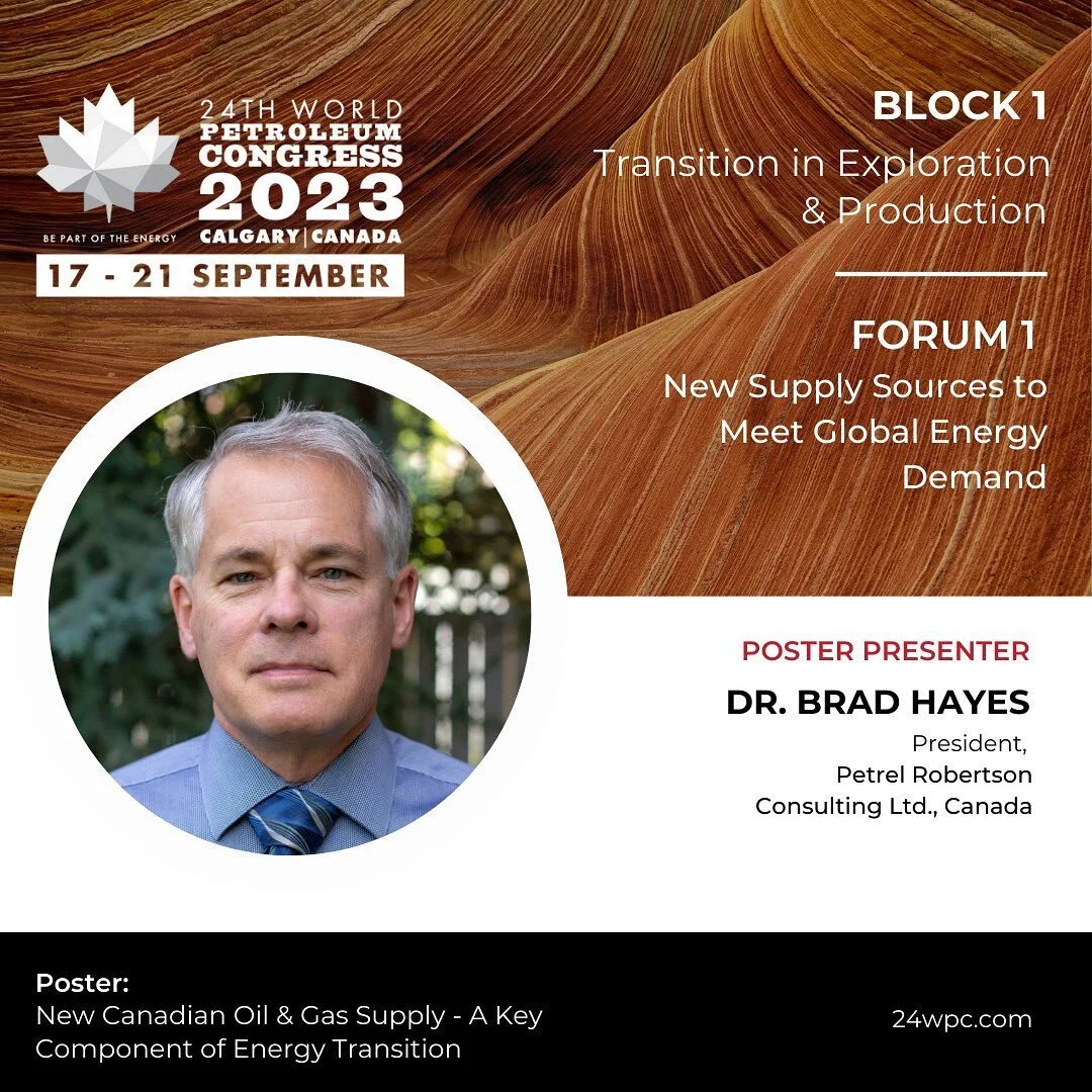 Introducing the next set of poster presenter who will bring their best topics and research to share at the 24th World Petroleum Congress, this September.

Brad Hayes, President of Petrel Robertson Consulting Ltd., Canada. With over 40+ years of diver