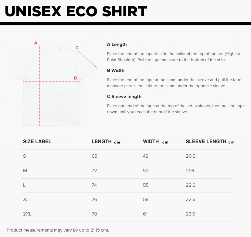 SIZE CHART — Tinta Alpina