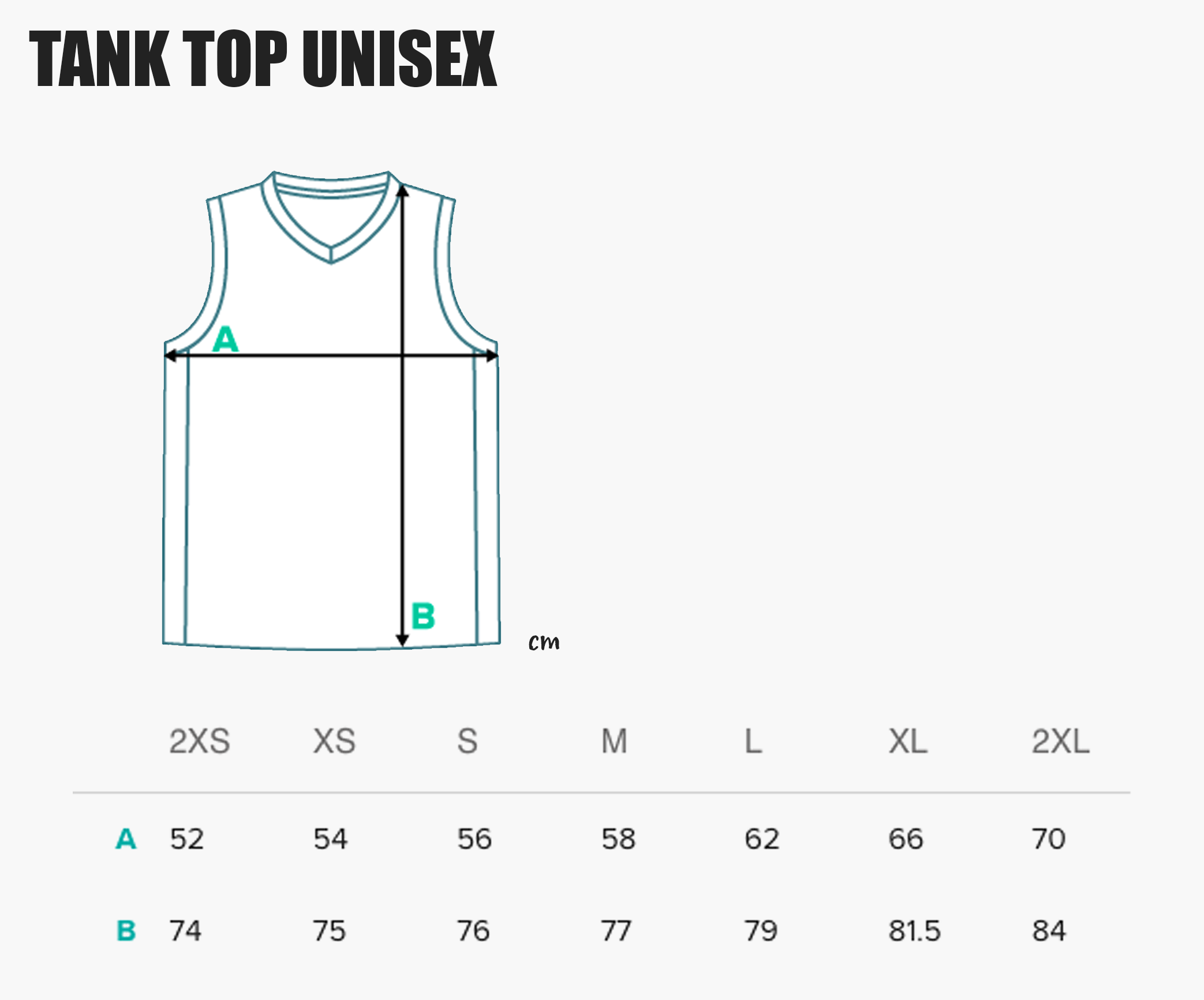 SIZE CHART — Tinta Alpina