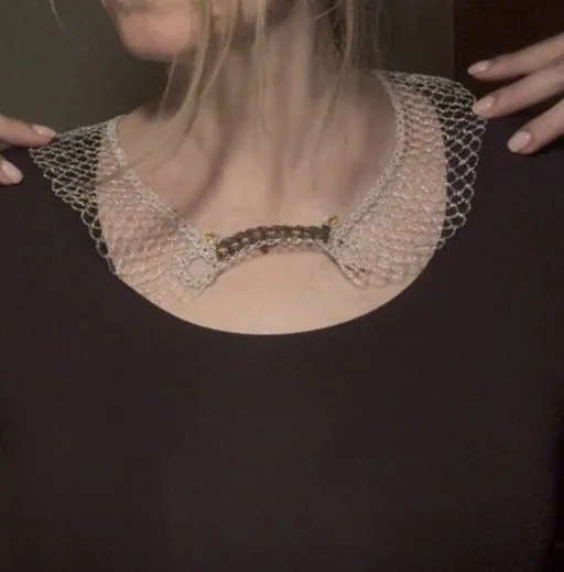 Sidabro kolje "Tylos ornamentai"