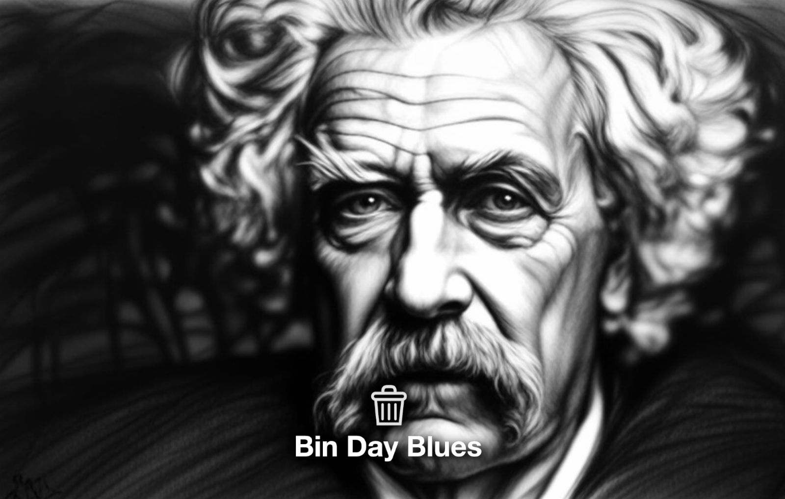 Charcoal sketch of a human face with soft shading, defined features, and textured pencil strokes creating a dramatic, artistic look.