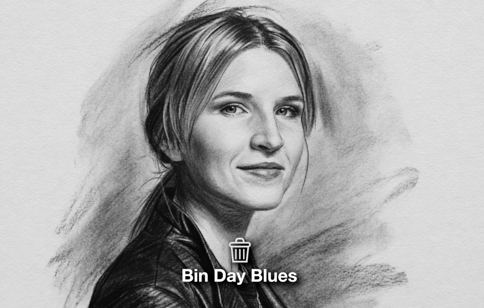 Tara Westover with long brown hair, calm expression, wearing a jacket, symbolizing strength through education.