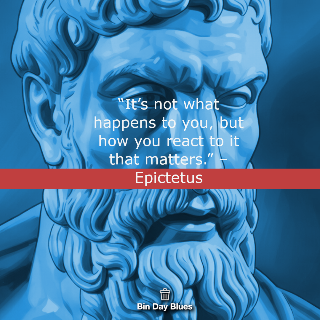 Epictetus – It’s not what happens to you, but how you react to it that matters.