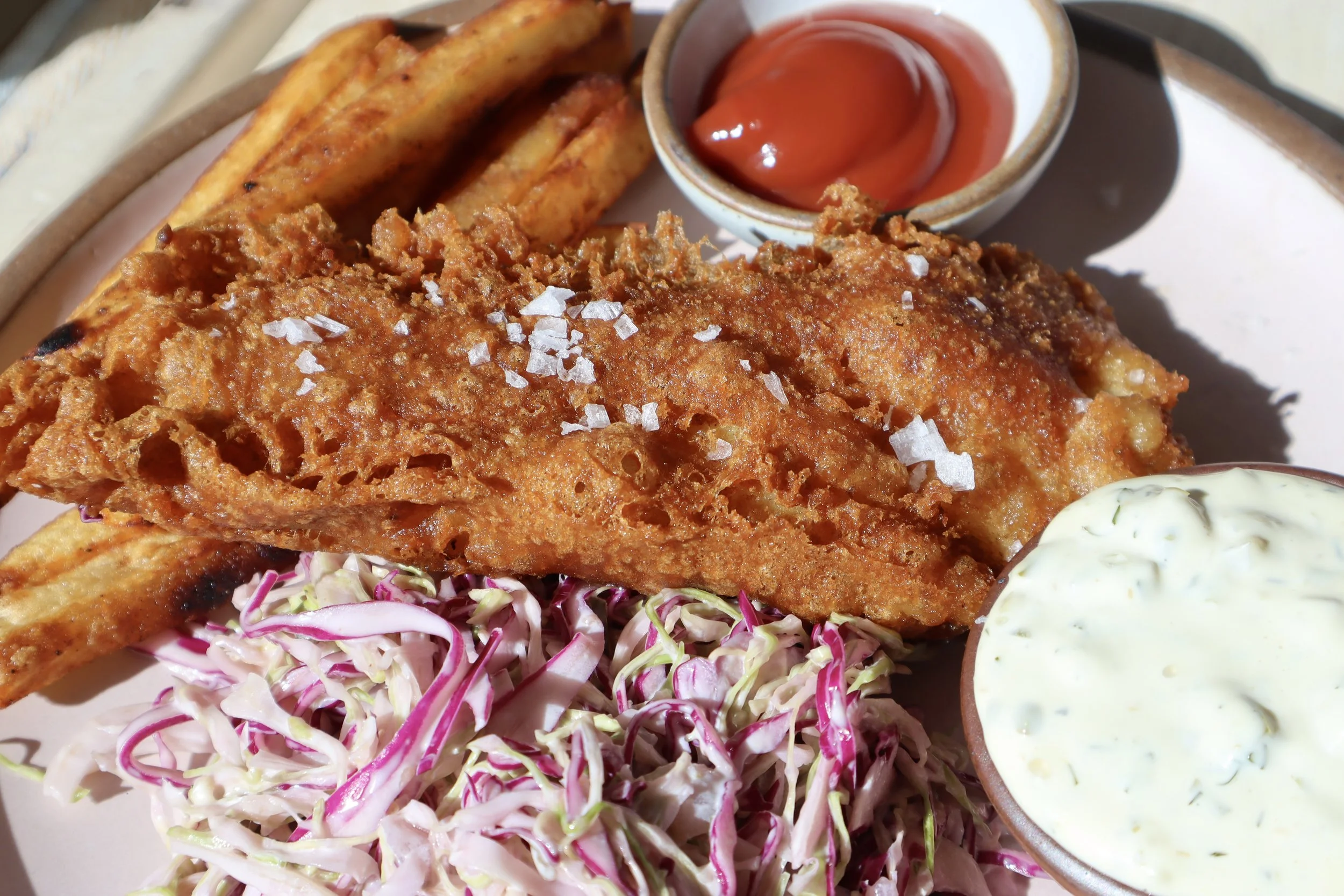 Beer Battered Fish and Tarter Sauce