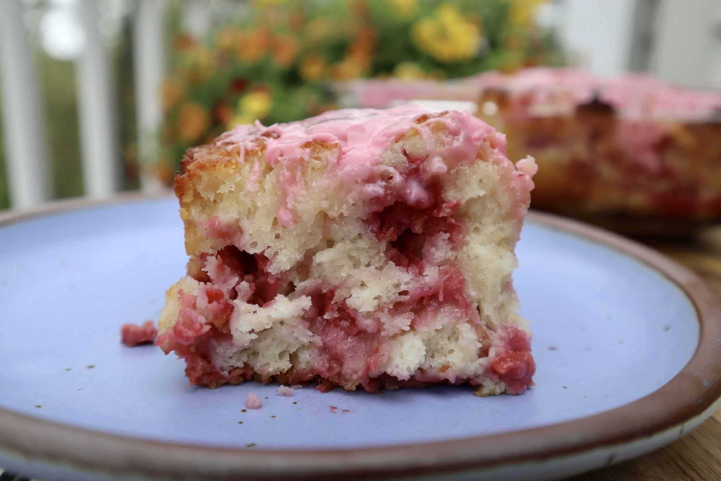 Raspberry Butter Swim Biscuits
