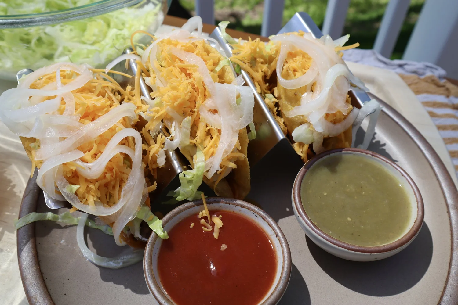 Crispy Fried Beef Tacos with Pickled White Onions (Easy Homemade Taco