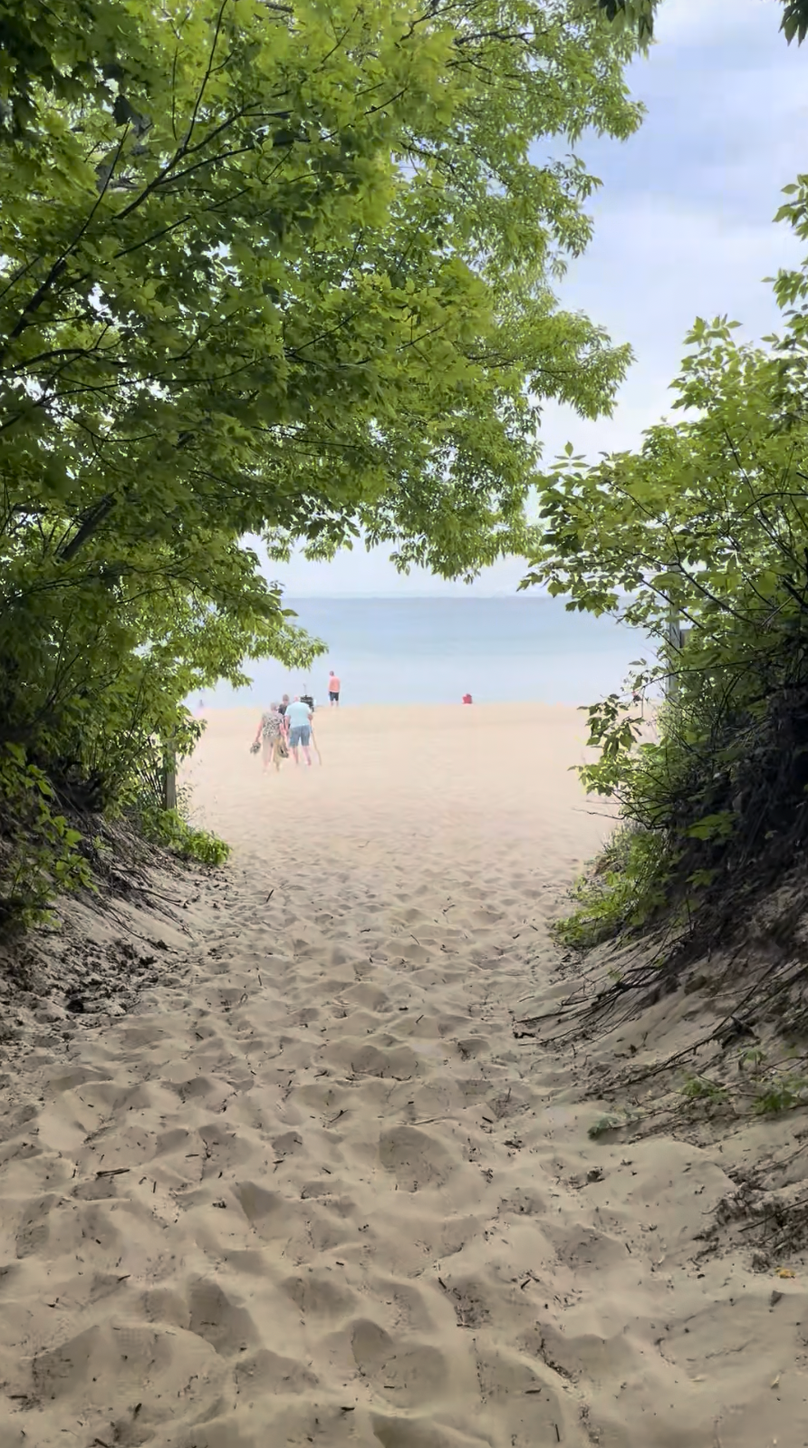 Van's Beach in Leland, Michigan