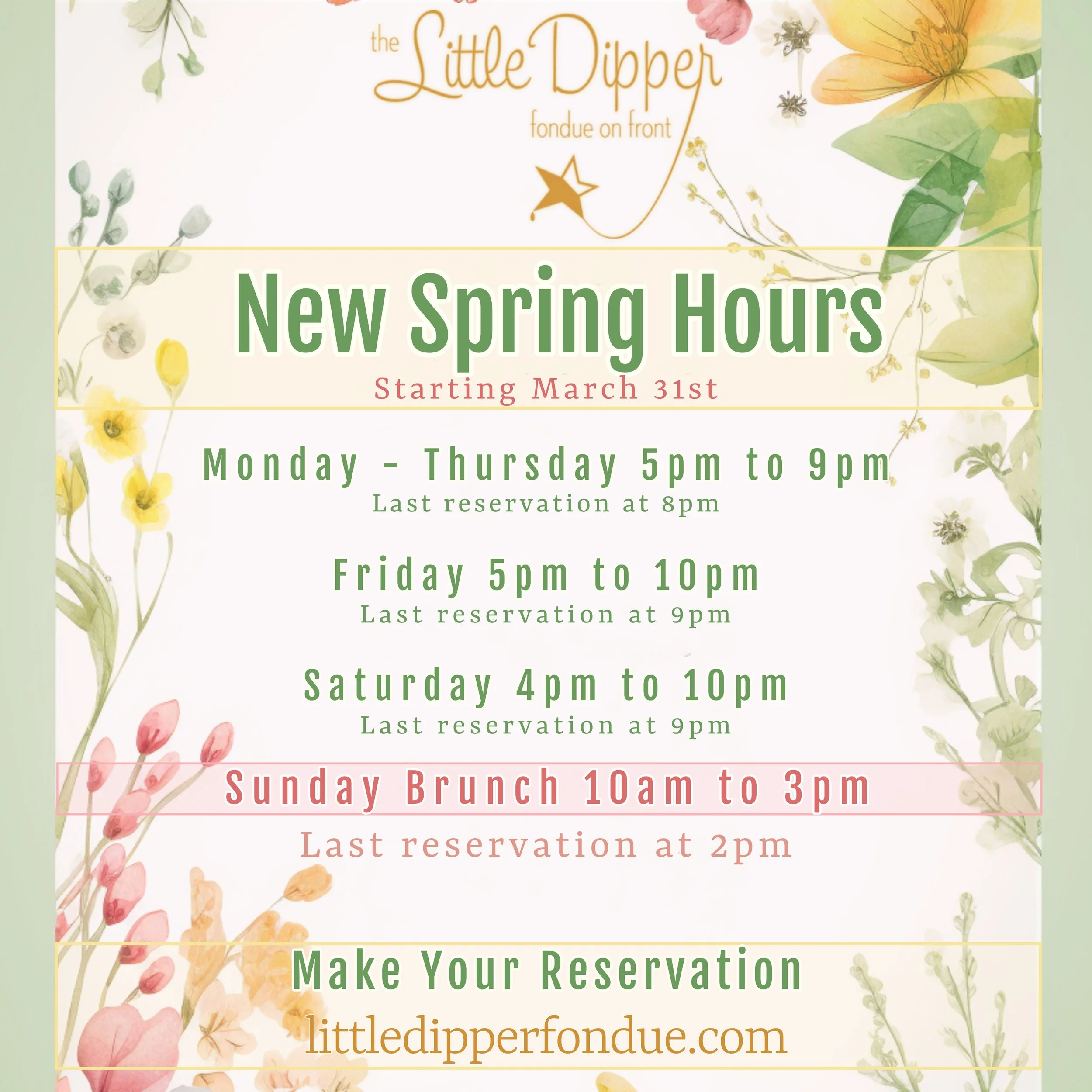 What's New at Little Dipper Fondue — Restaurant Downtown Wilmington NC