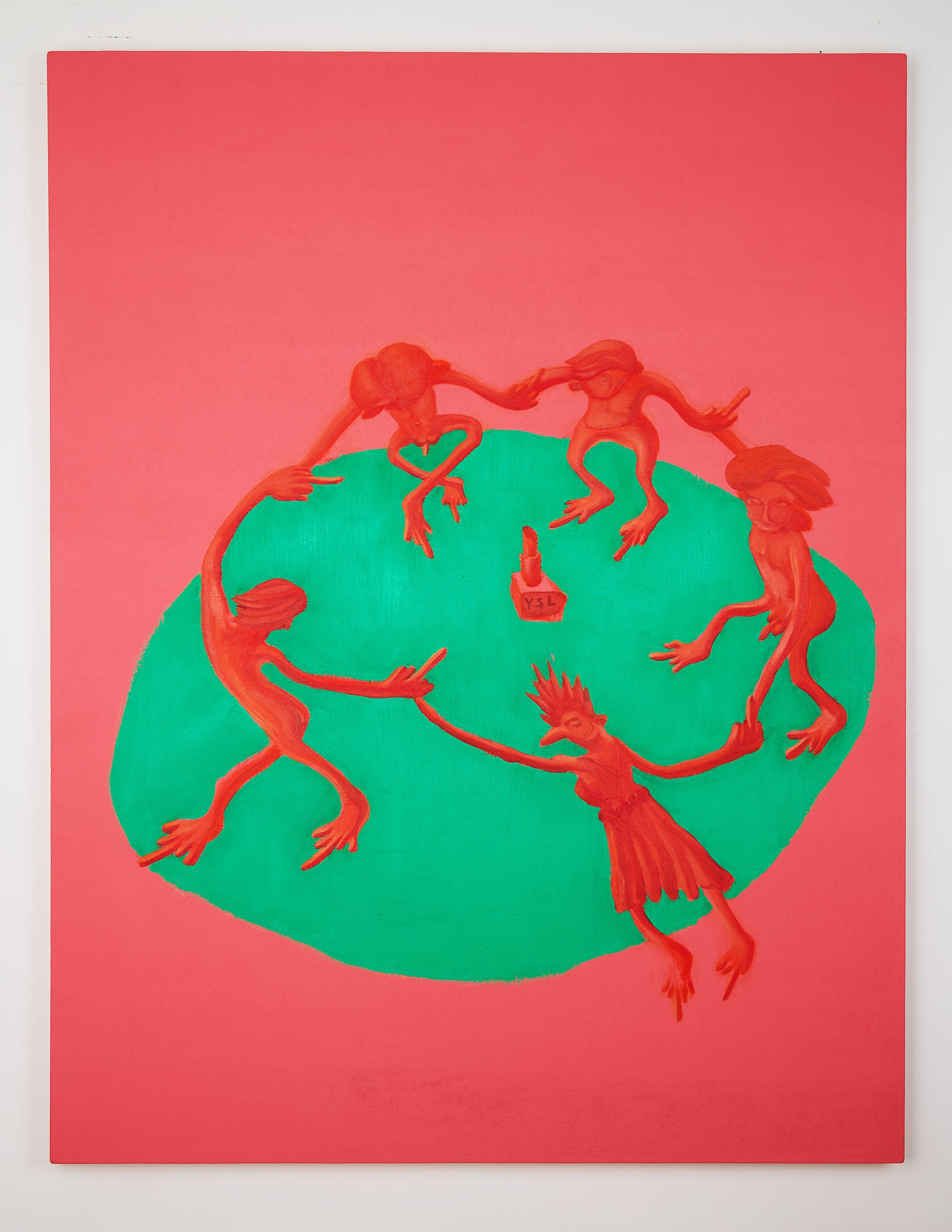 篝火 You see love; 135cm*105cm; Acrylic, ink, oil, on canvas
