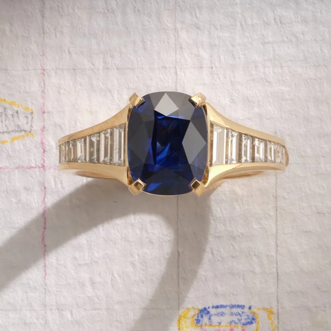 Sapphire Engagement Ring // JPX Jewelry