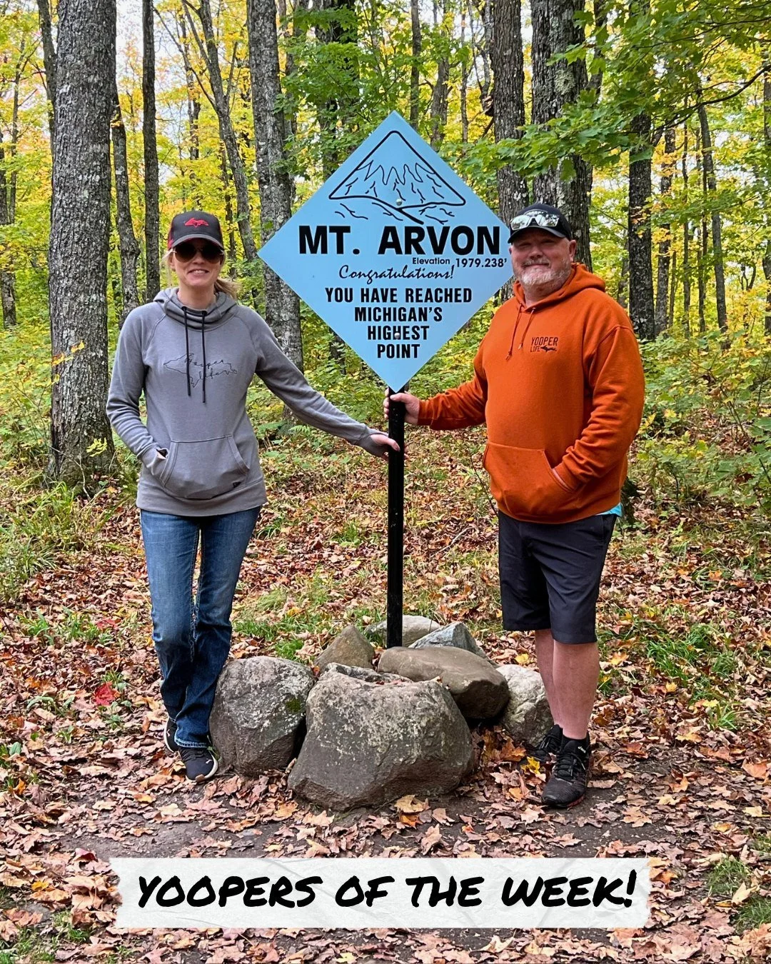Yooper Life has reached the highest natural point in all of Michigan. Next stop, Everest.🏔 

#yooperoftheweek  #upperpeninsulamichigan #mtarvon