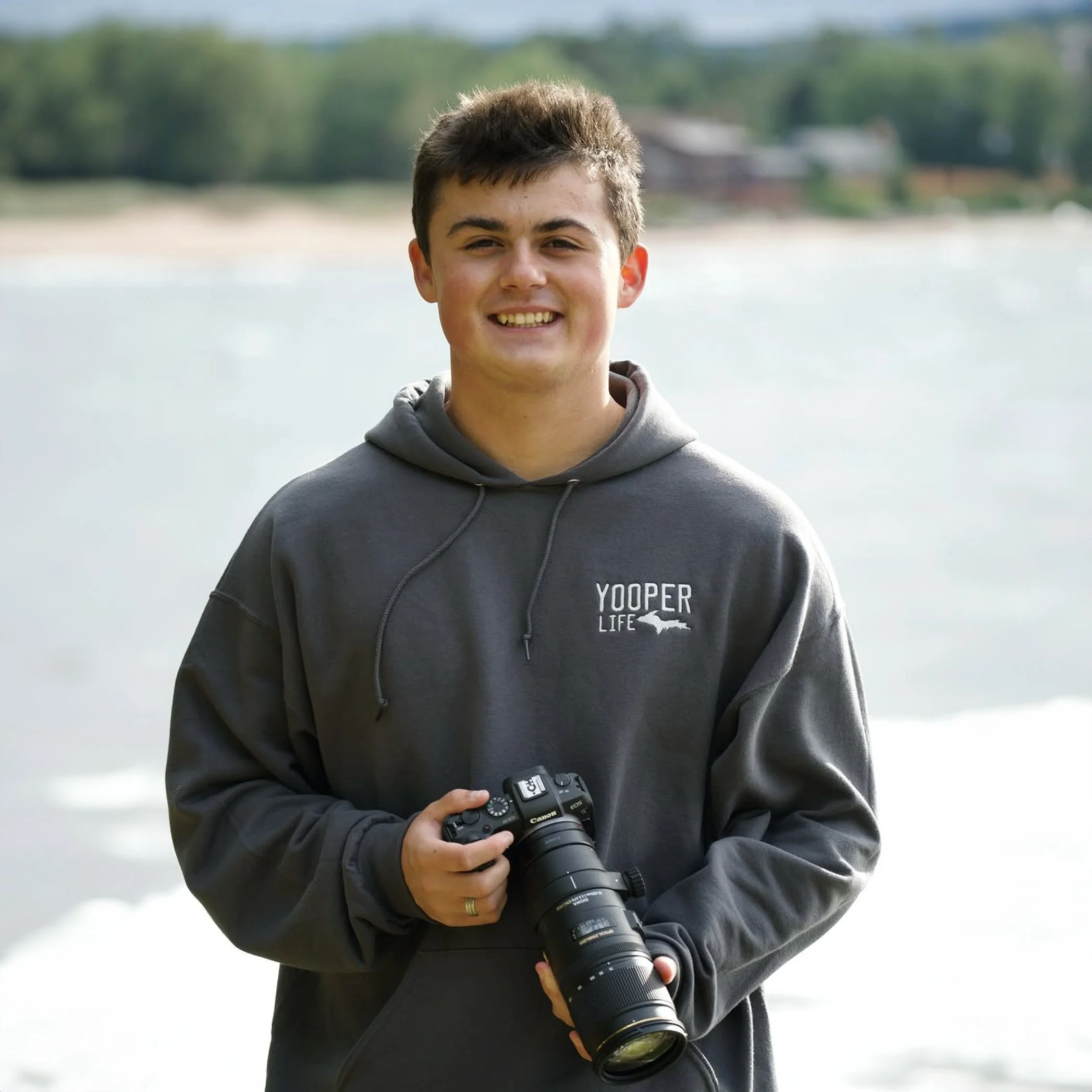Yooper Hoodie Gray