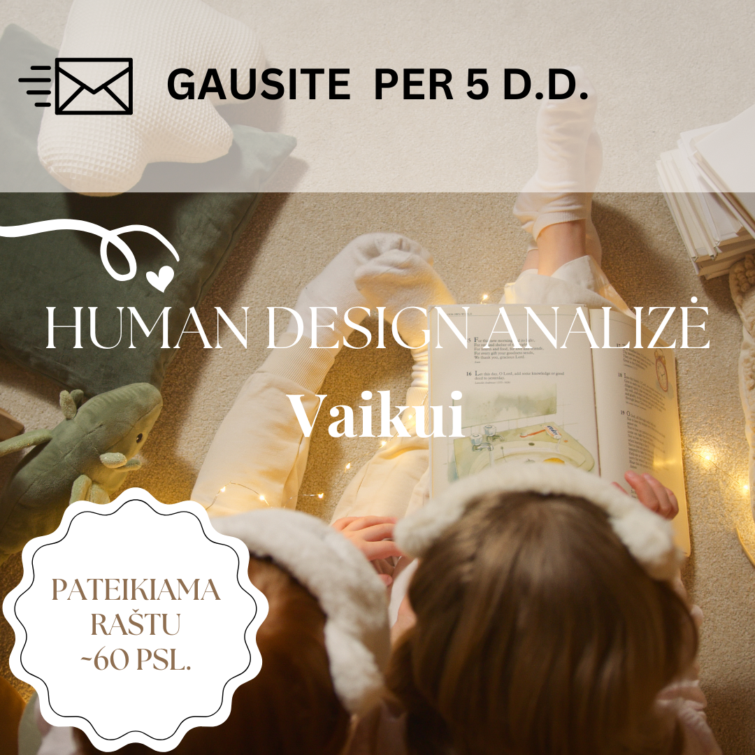 Asmeninė Human Design analizė vaikui