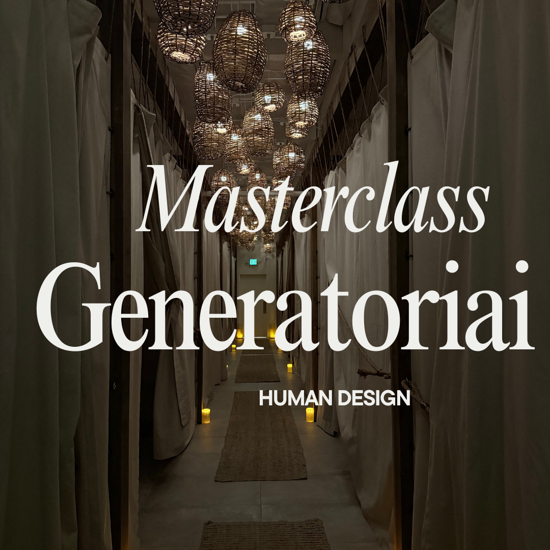 Masterclass GENERATORIAI (RUGSĖJO MĖN)